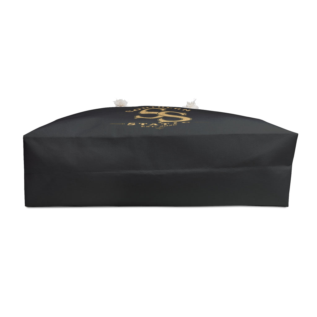 Southern Static Weekender Bag — Vintage Gold Logo Travel Tote