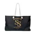 Southern Static Weekender Bag — Vintage Gold Logo Travel Tote