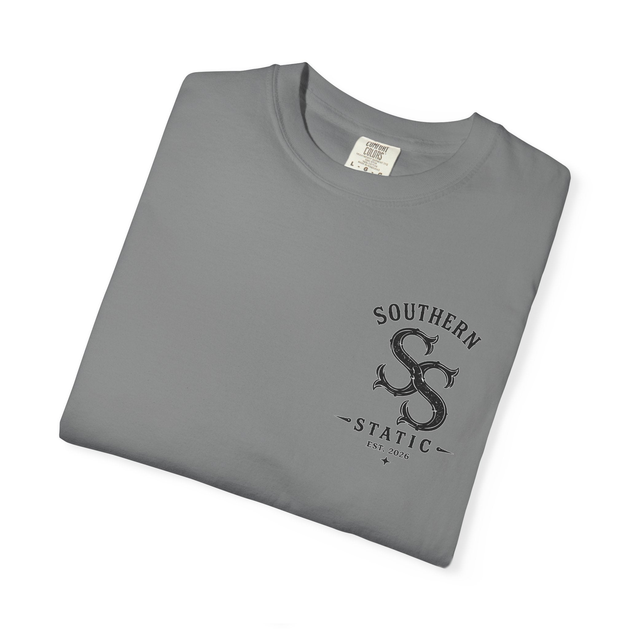 Southern Static Black Crappie Logo T-Shirt — Vintage Fishing Tee