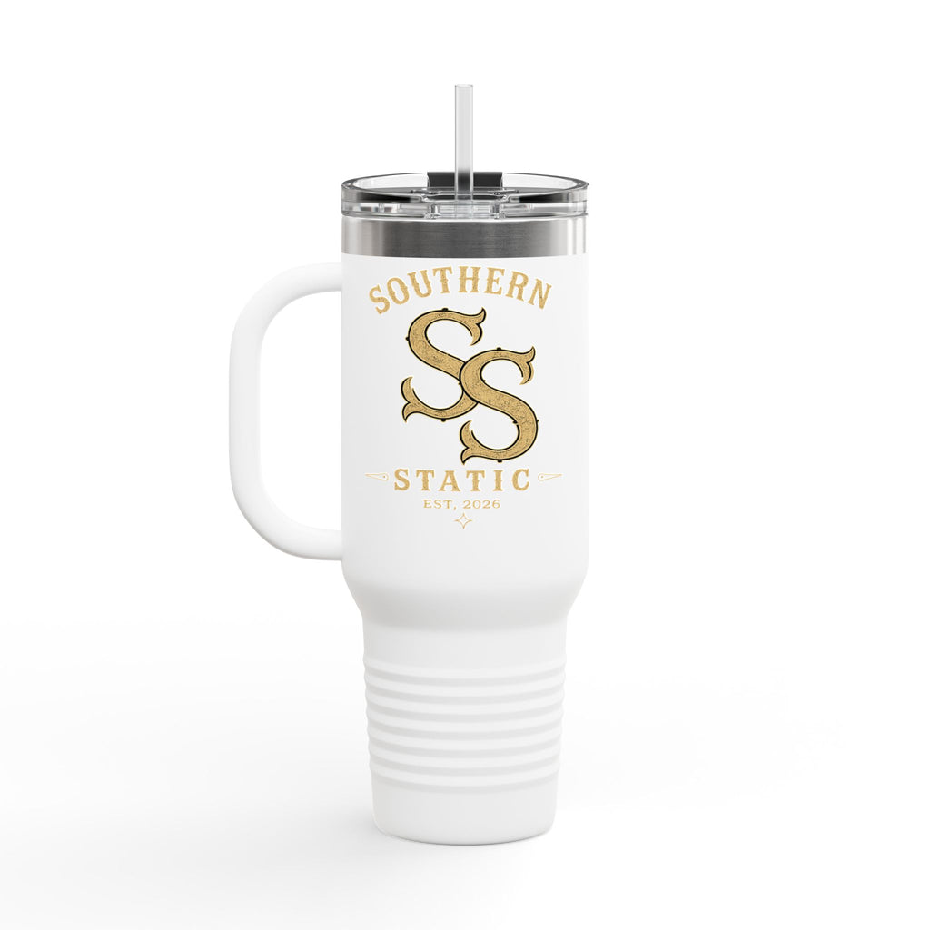 40oz Insulated Travel Mug — Southern Static Logo Stainless Tumbler