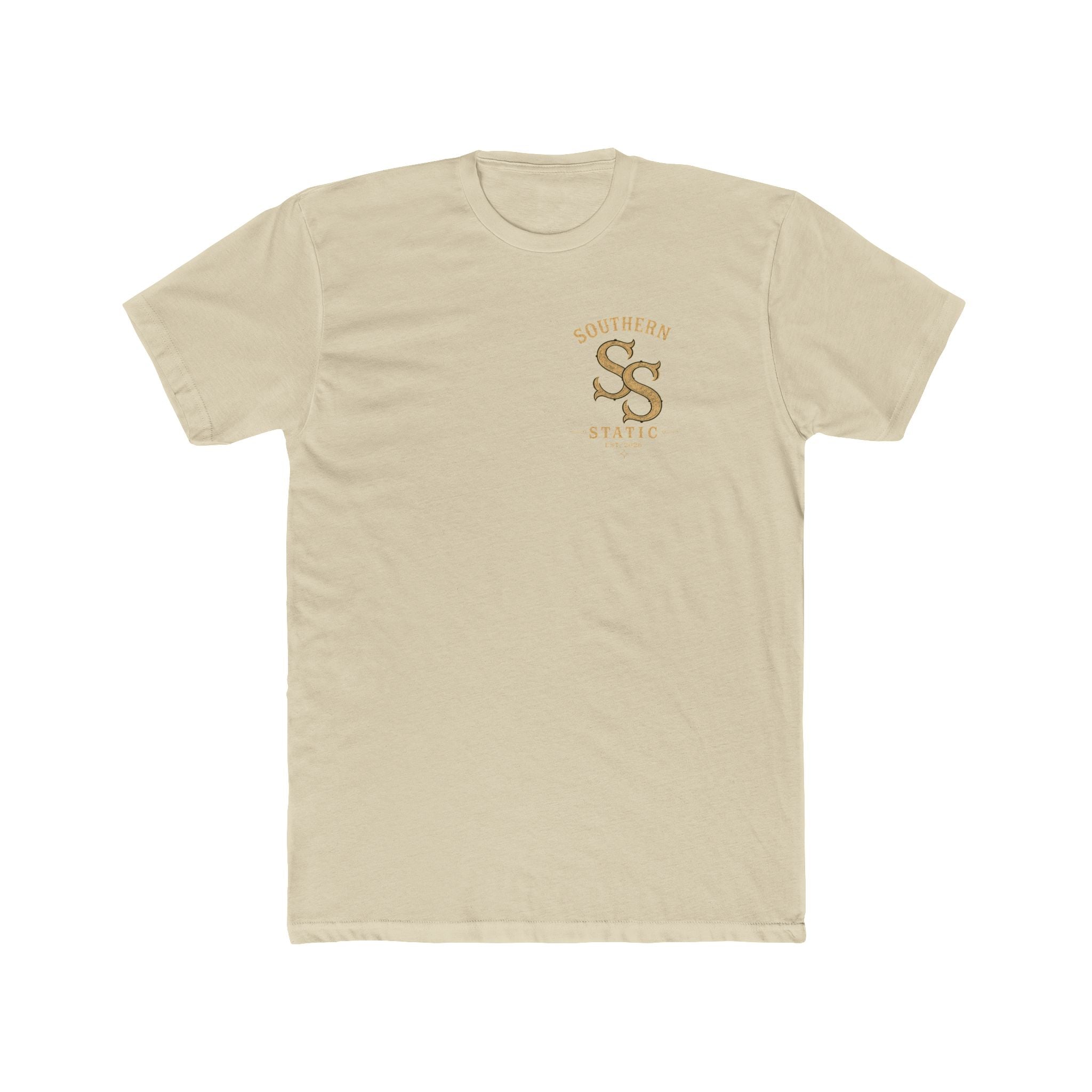 Southern Static Cabin Tee — Rustic Mountain Logo T-Shirt