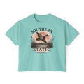 Southern Static Duck Tee — Women's Boxy Hunting Shirt