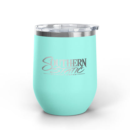 Southern Static 12oz Wine Tumbler - Insulated Stainless Steel Travel Cup