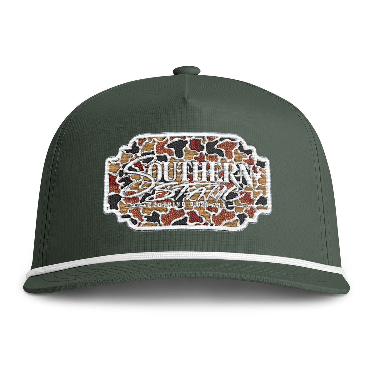 Sunwashed Rope Cap - Southern Static Patch Trucker Hat