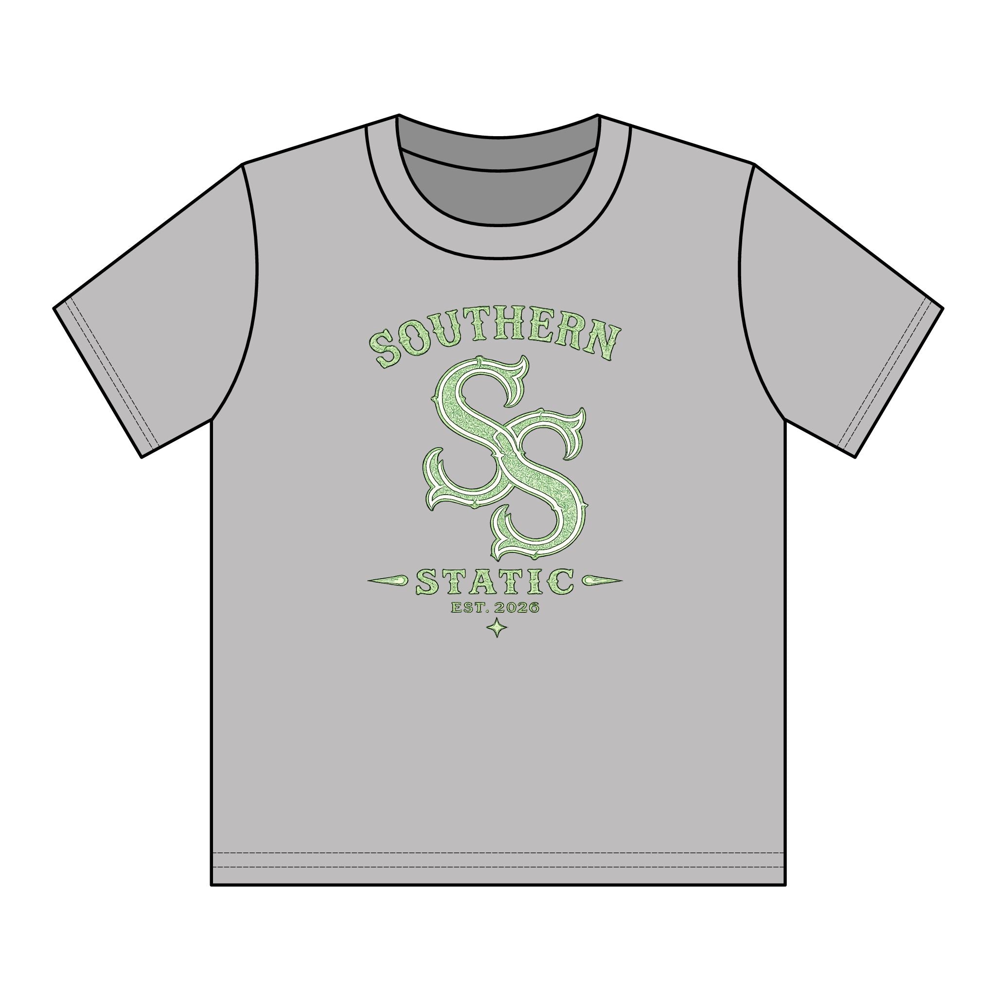 Youth Cotton Tee - 'Southern Static' SS Logo Graphic