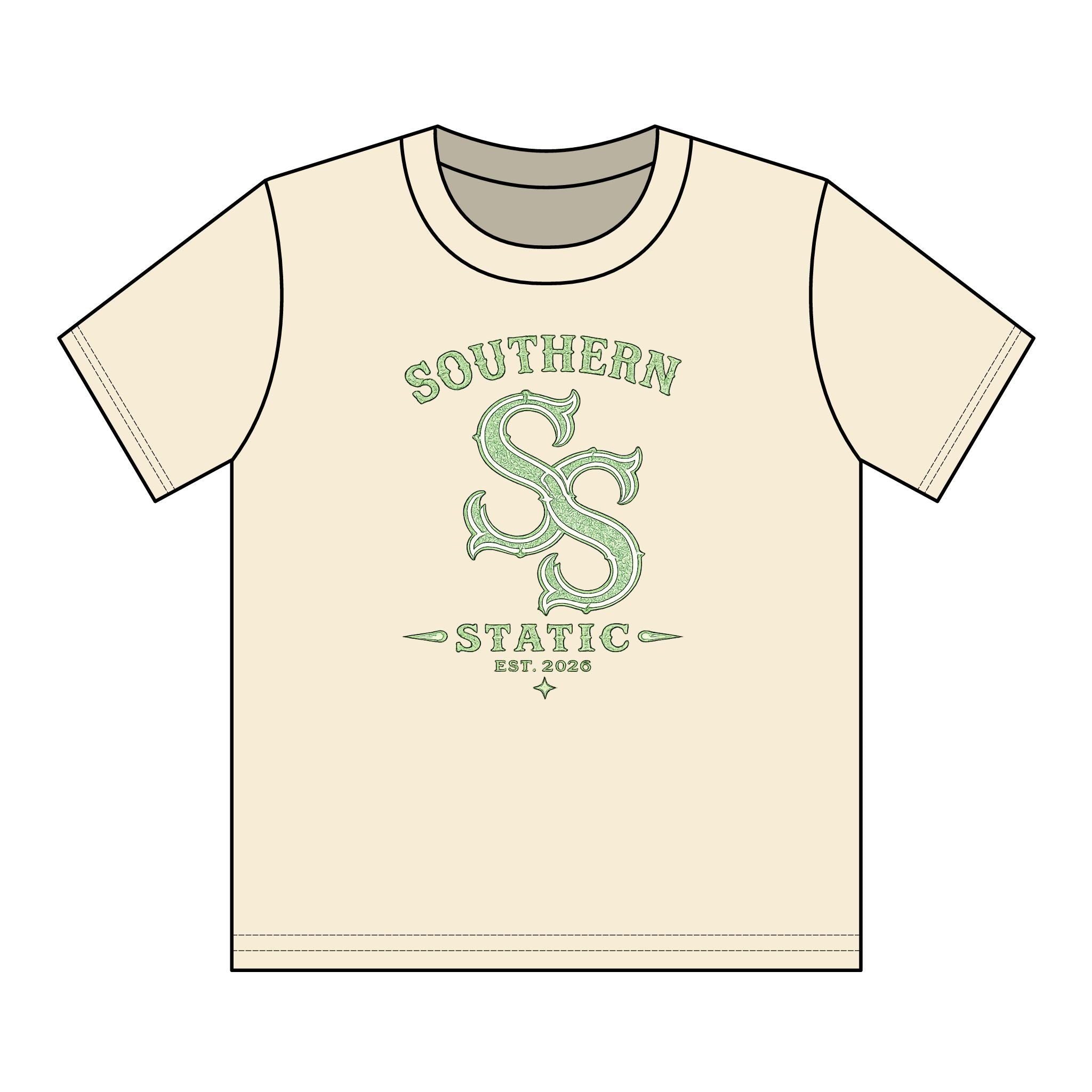 Youth Cotton Tee - 'Southern Static' SS Logo Graphic