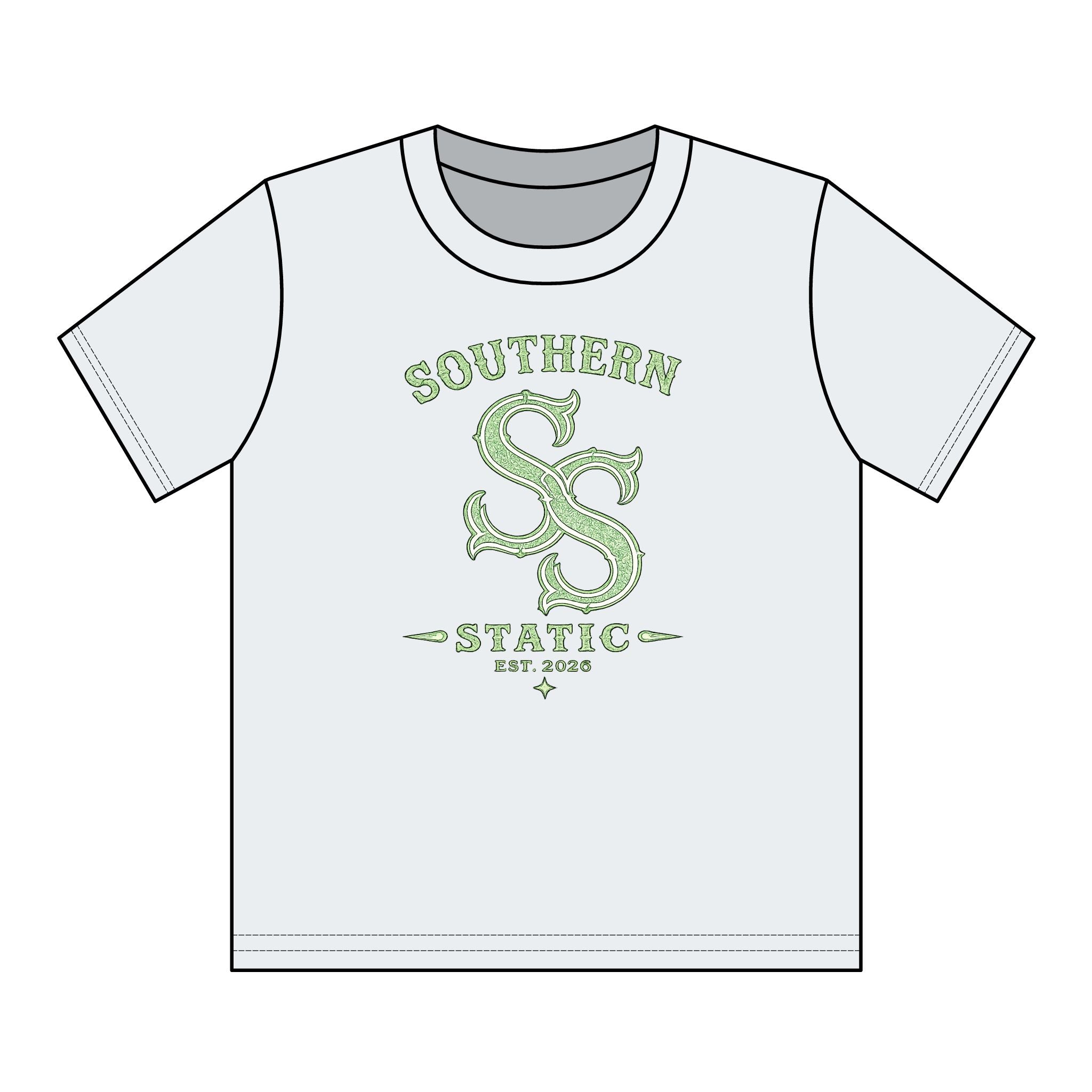 Youth Cotton Tee - 'Southern Static' SS Logo Graphic