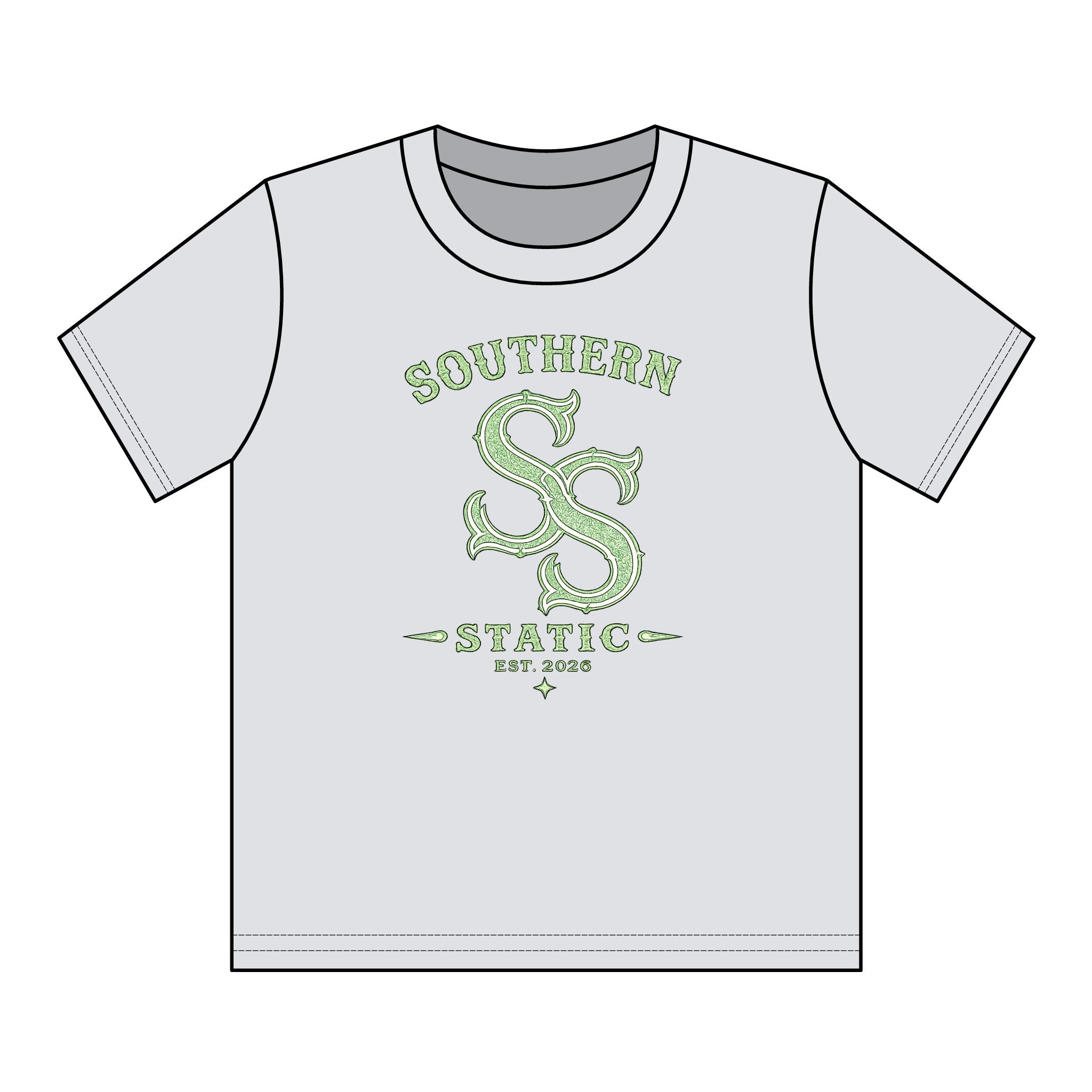 Youth Cotton Tee - 'Southern Static' SS Logo Graphic