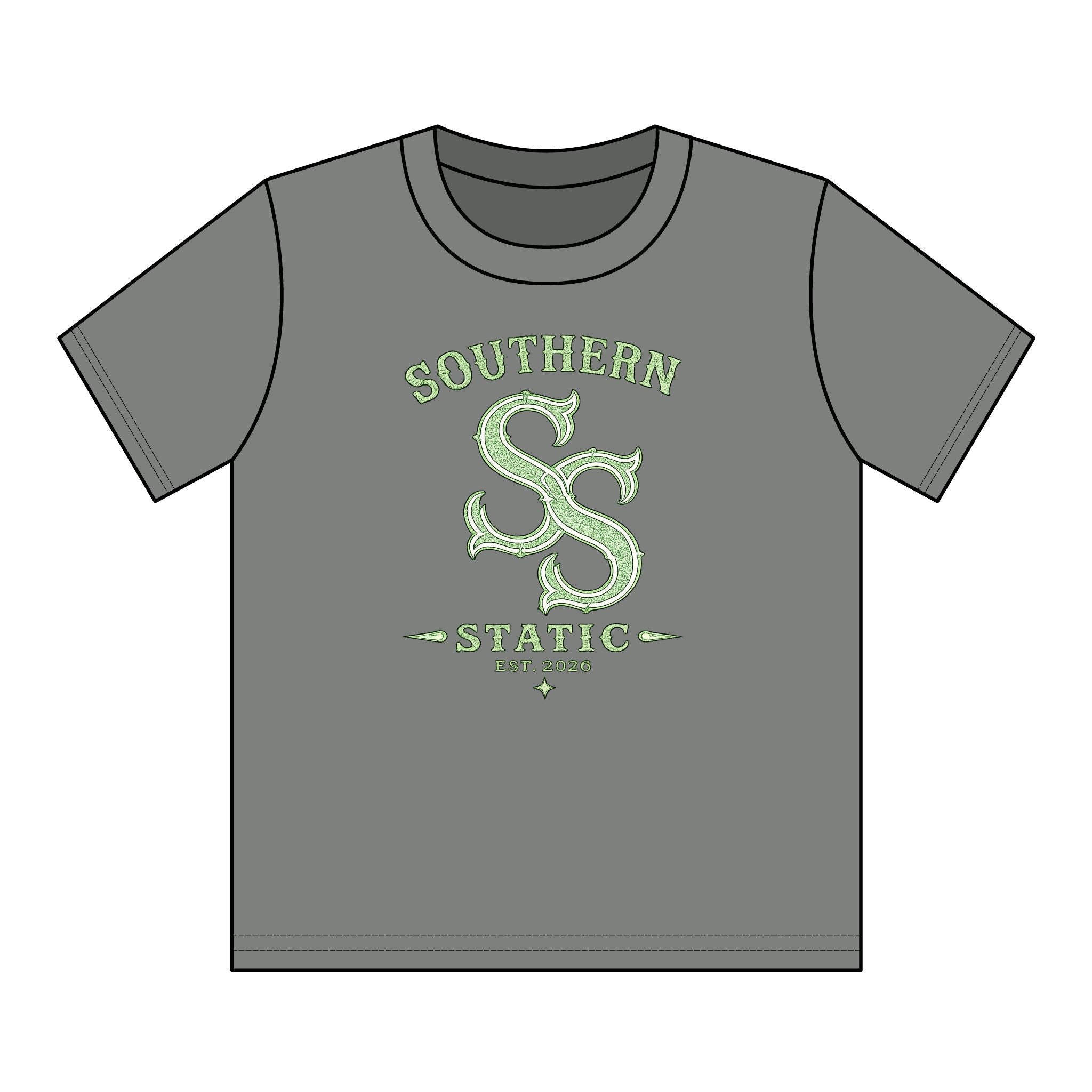 Youth Cotton Tee - 'Southern Static' SS Logo Graphic