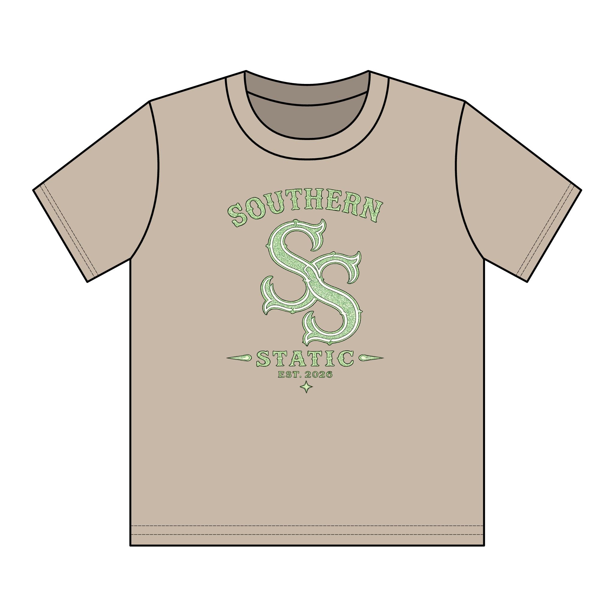Youth Cotton Tee - 'Southern Static' SS Logo Graphic