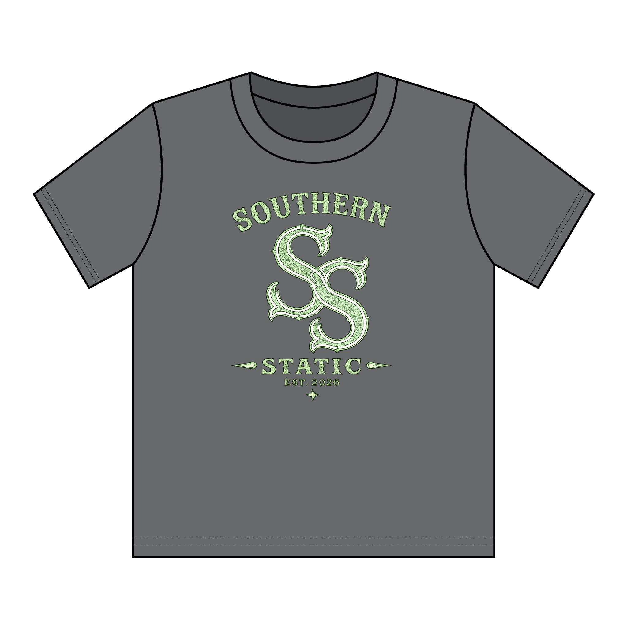 Youth Cotton Tee - 'Southern Static' SS Logo Graphic