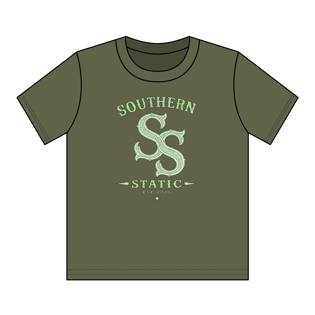 Youth Cotton Tee - 'Southern Static' SS Logo Graphic