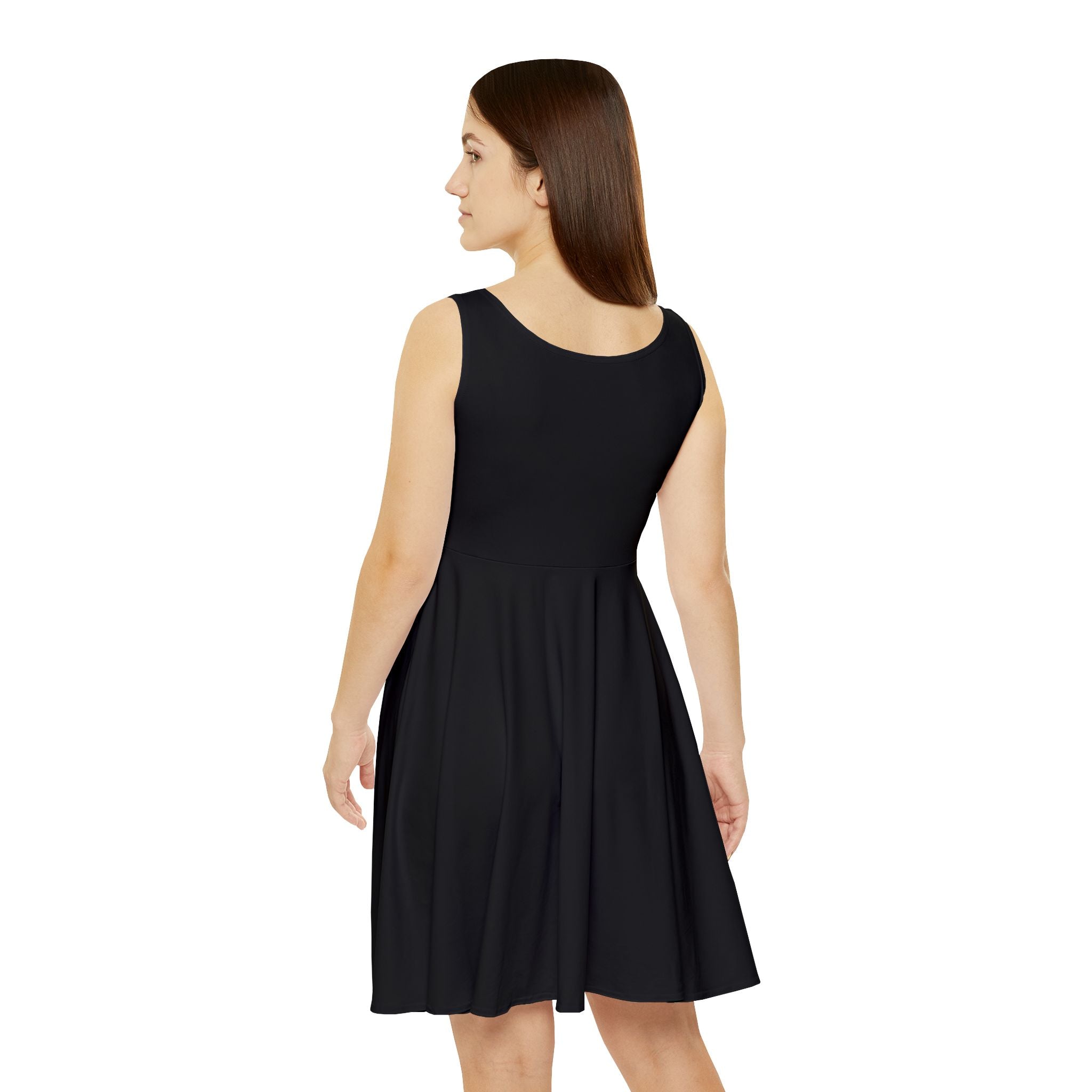 Southern Static Logo Skater Dress – Black Graphic