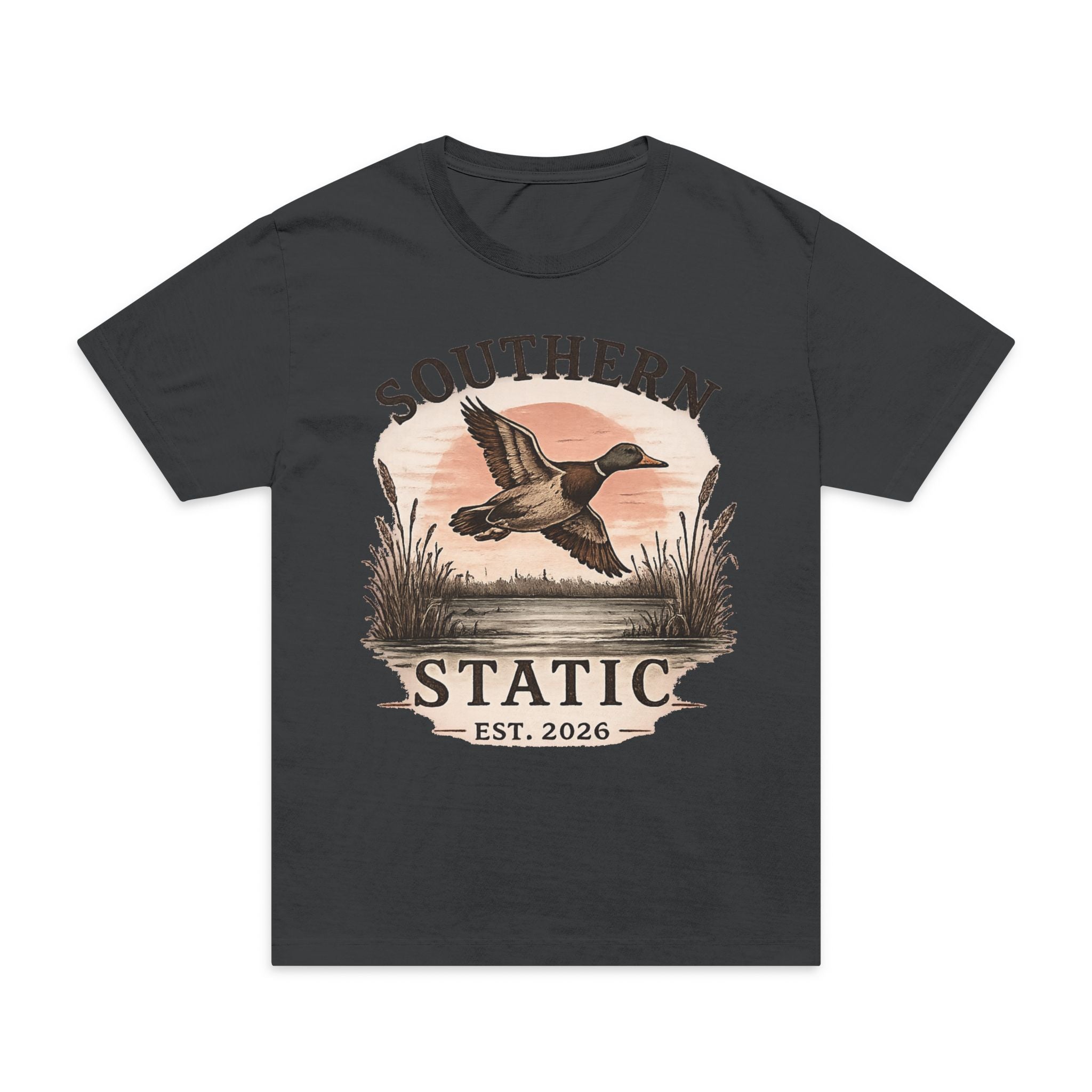 Southern Static Duck Tee — Vintage Waterfowl Graphic T-Shirt