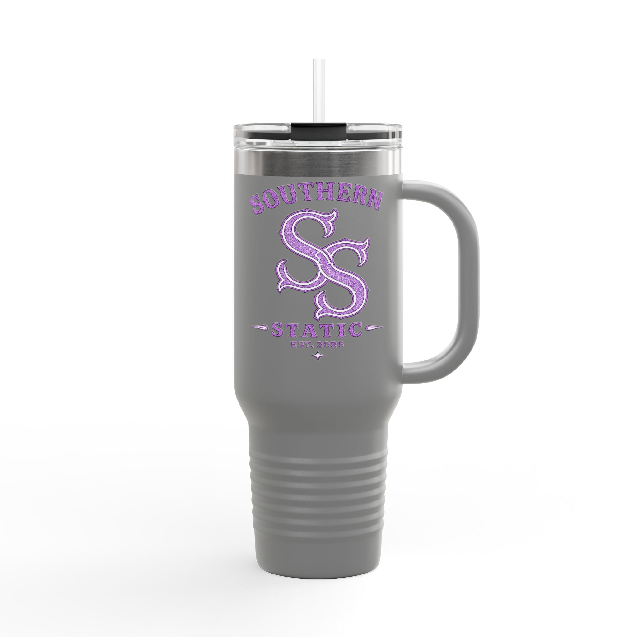 40oz Insulated Travel Mug — Southern Static Logo Stainless Tumbler