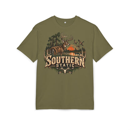 Southern Station Graphic Tee — Deer & Sunset Hunting T‑Shirt