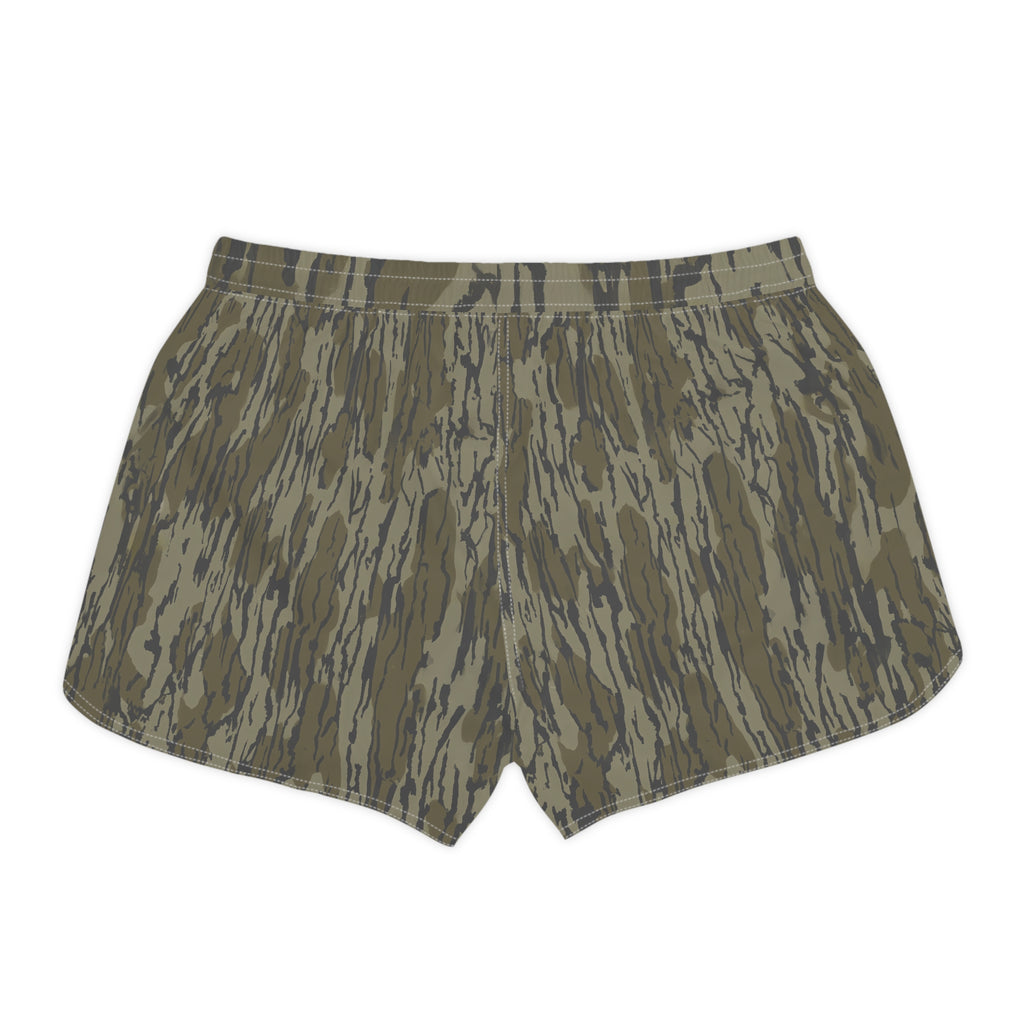 Southern Static Camo Women's Casual Shorts — Lightweight AOP Lounge & Activewear