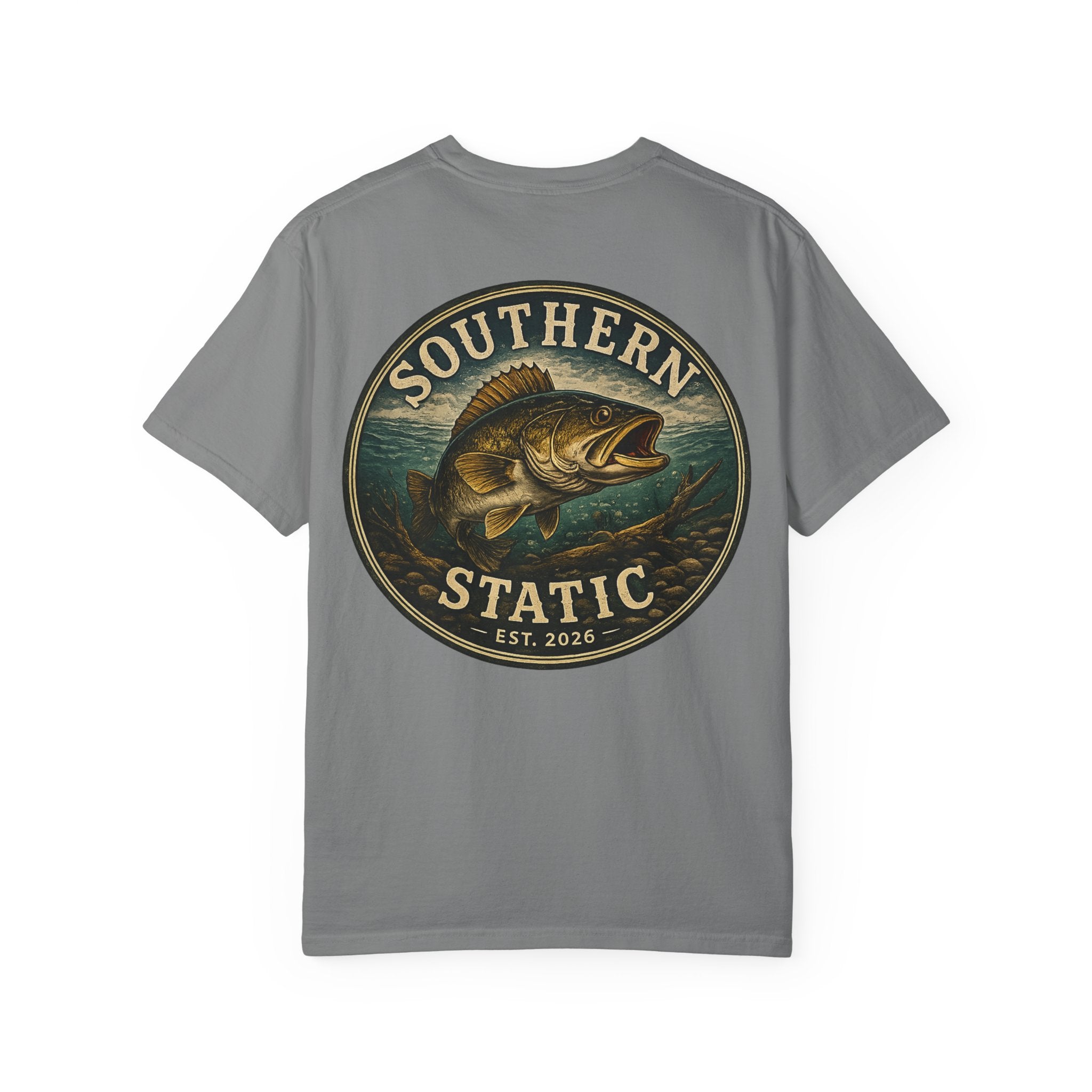 Southern Static Bass Fishing T-Shirt — Vintage Logo Tee