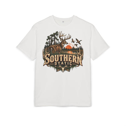 Southern Station Graphic Tee — Deer & Sunset Hunting T‑Shirt