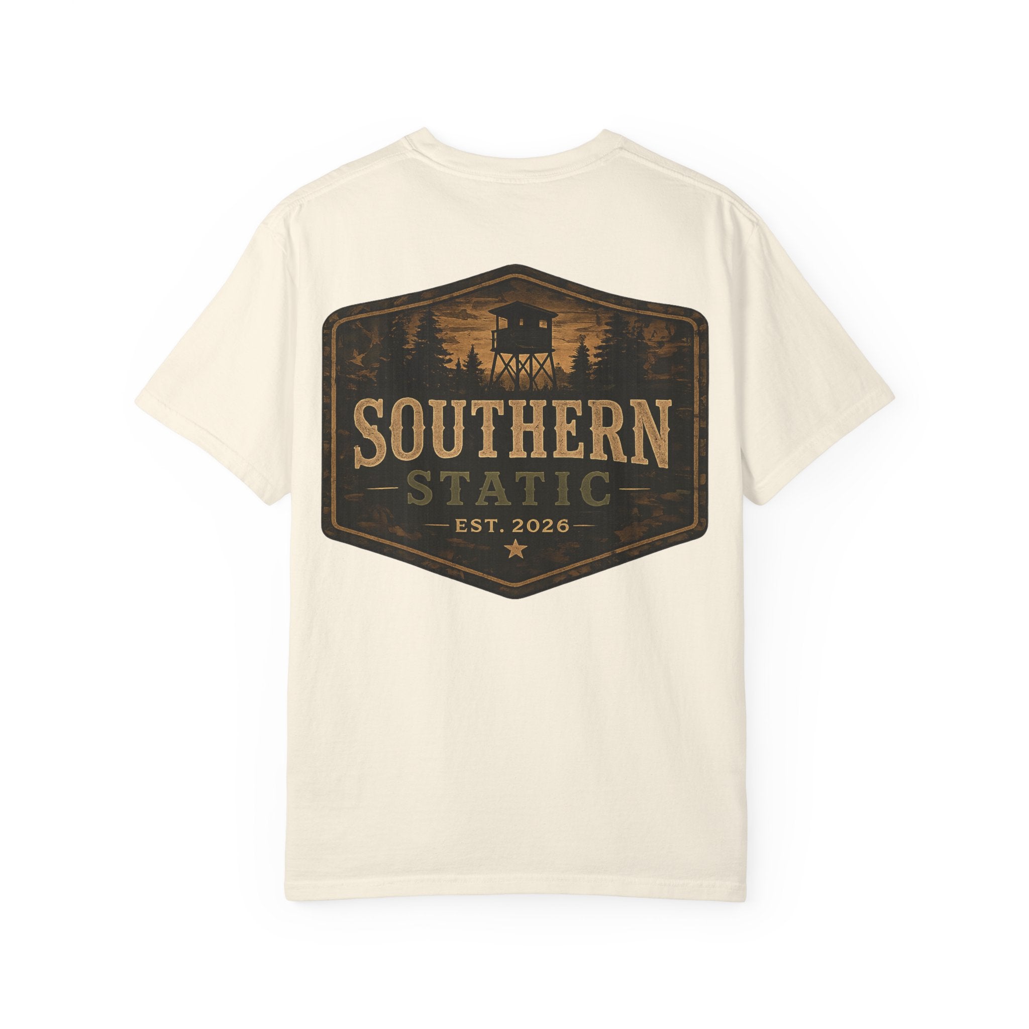 Southern Static Vintage Shield T‑Shirt — 'Southern Static' Logo Tee