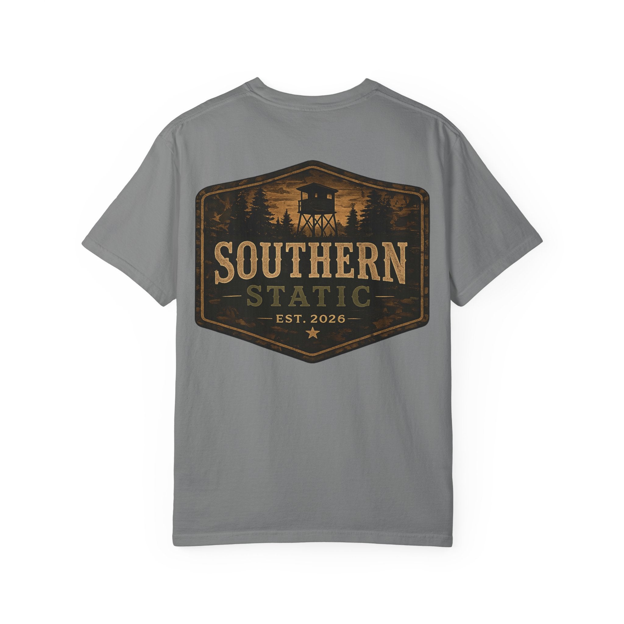 Southern Static Vintage Shield T‑Shirt — 'Southern Static' Logo Tee