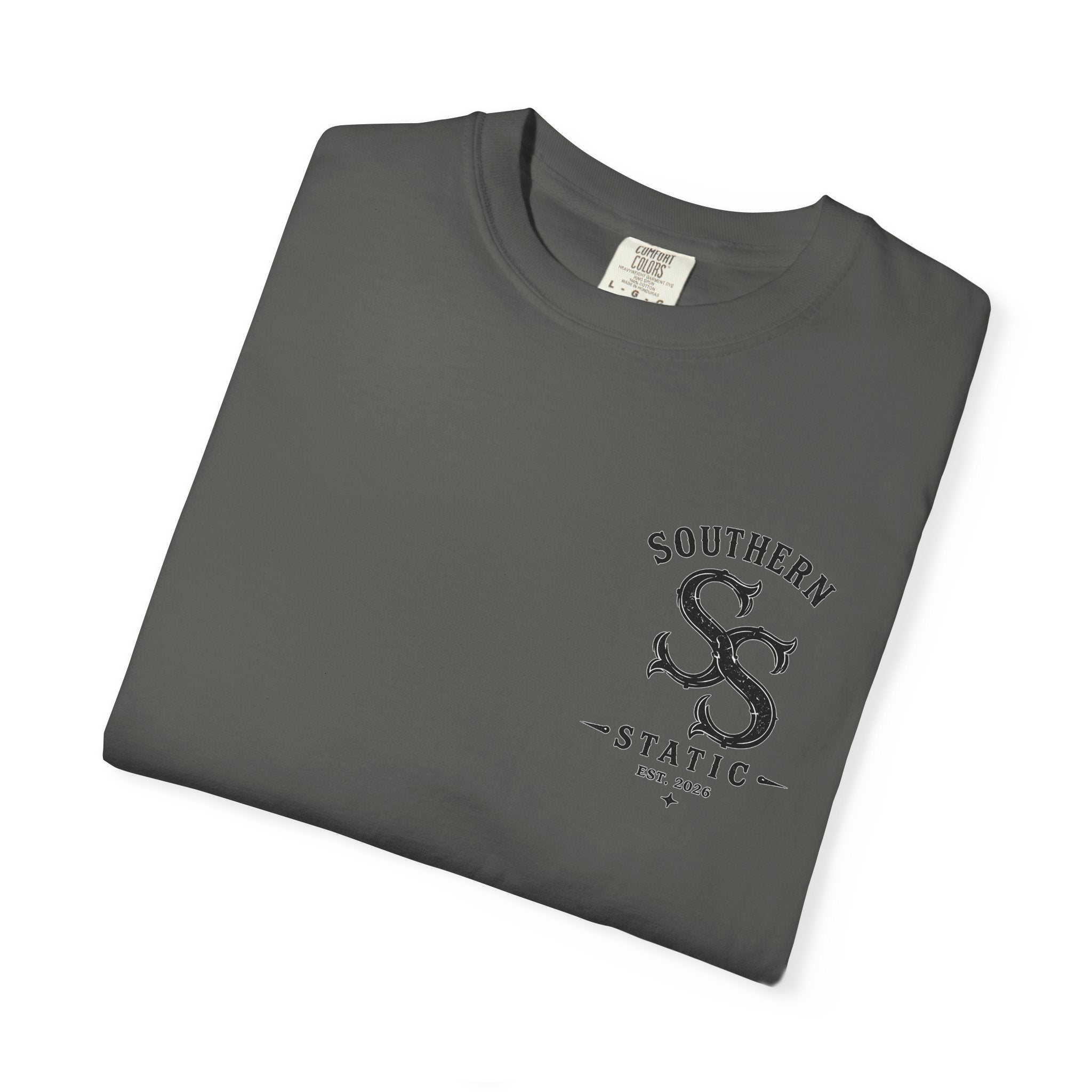 Southern Farmer By Choice T-Shirt — 'Southern Static' Vintage Farm Logo