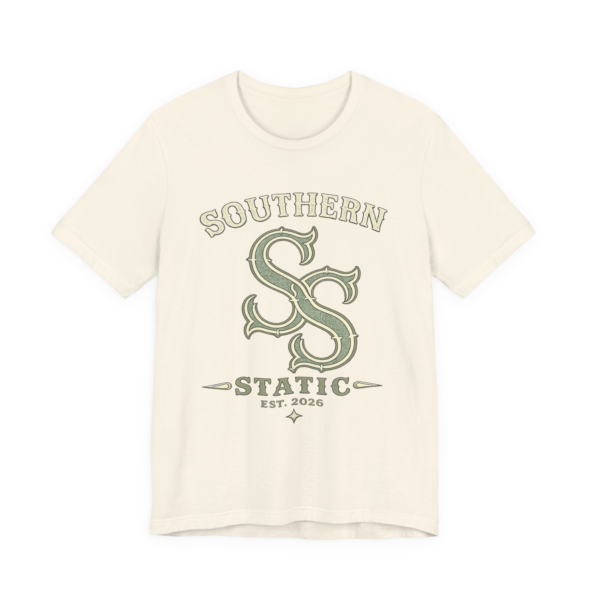 Southern Static SS Logo Tee — Vintage Collegiate Graphic T-Shirt