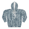 Camo Blue All-Over Print Hoodie — Southern Shackle Logo