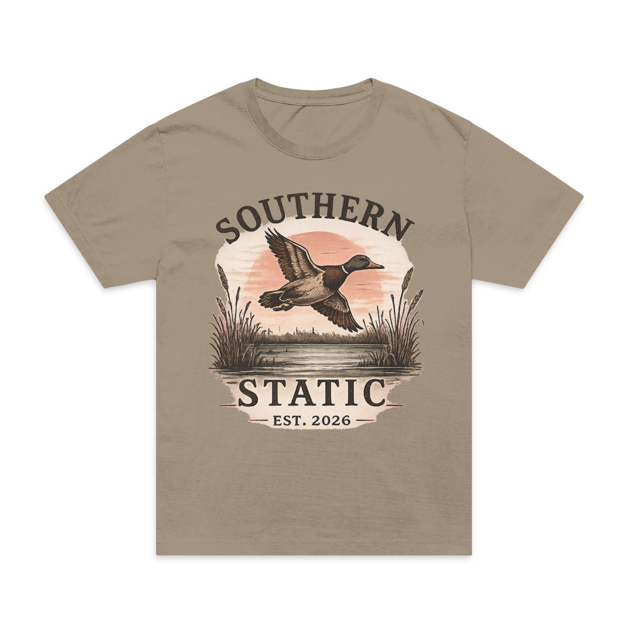 Southern Static Duck Tee — Vintage Waterfowl Graphic T-Shirt