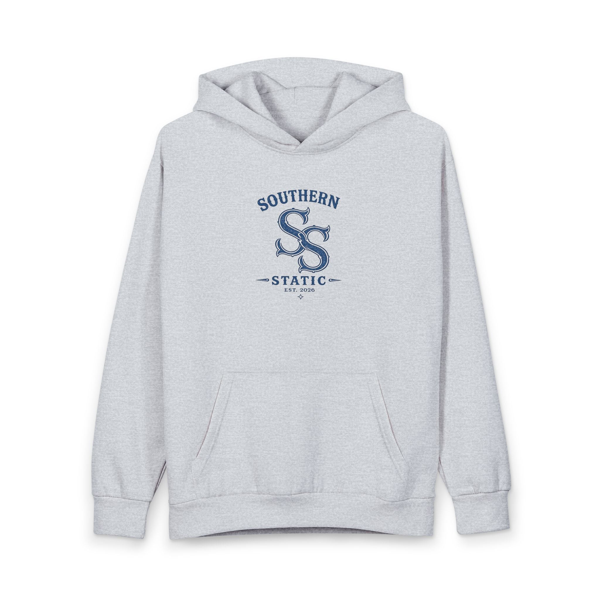 Southern Static Logo Hoodie — Vintage Collegiate Pullover