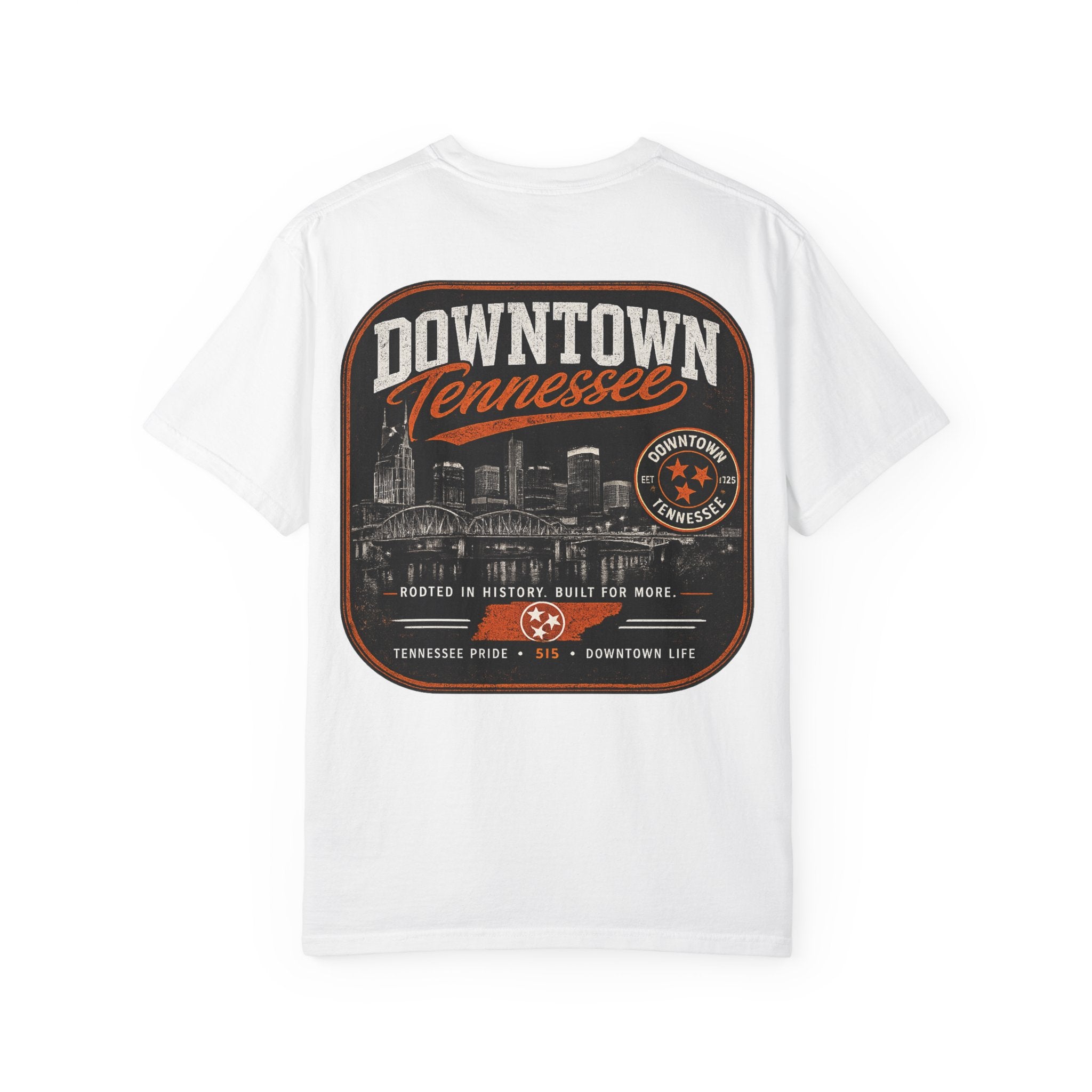 Downtown Tennessee Graphic T‑Shirt — Southern Static Chest Logo