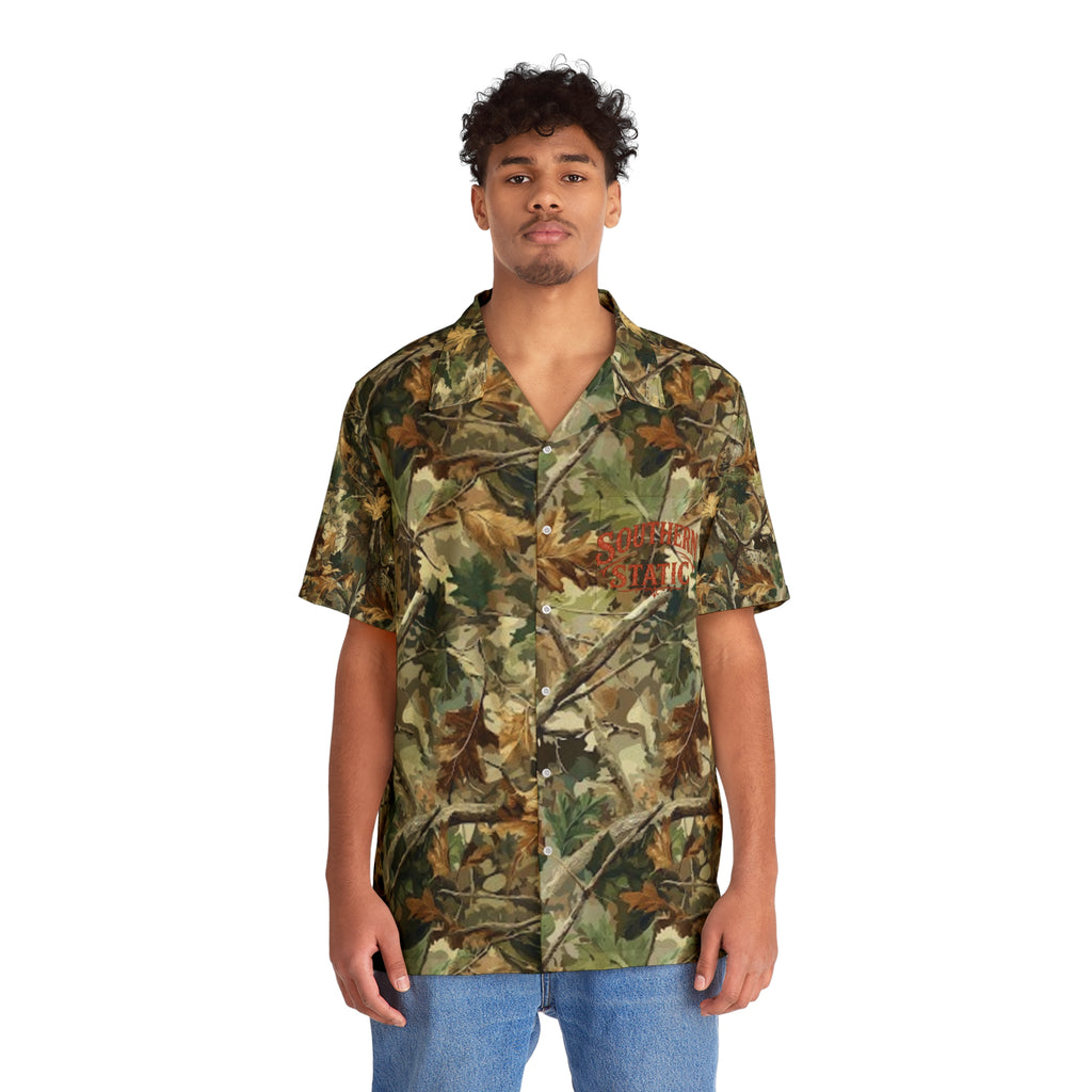 Camouflage Hawaiian Shirt — Men's Realtree Camo Aloha Button-Up