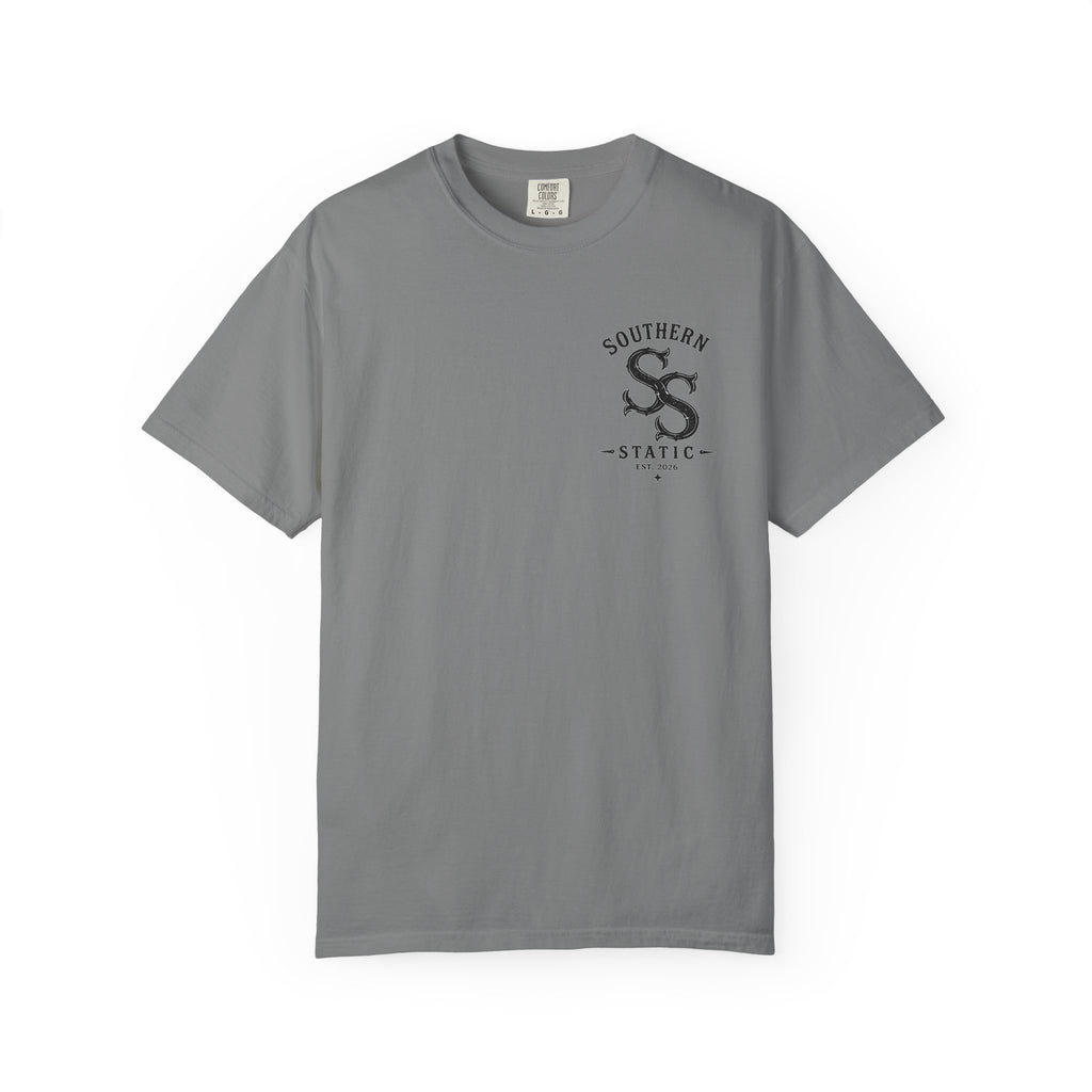 Lake Dock Graphic T-Shirt — "Southern Static" Vintage Outdoor Tee