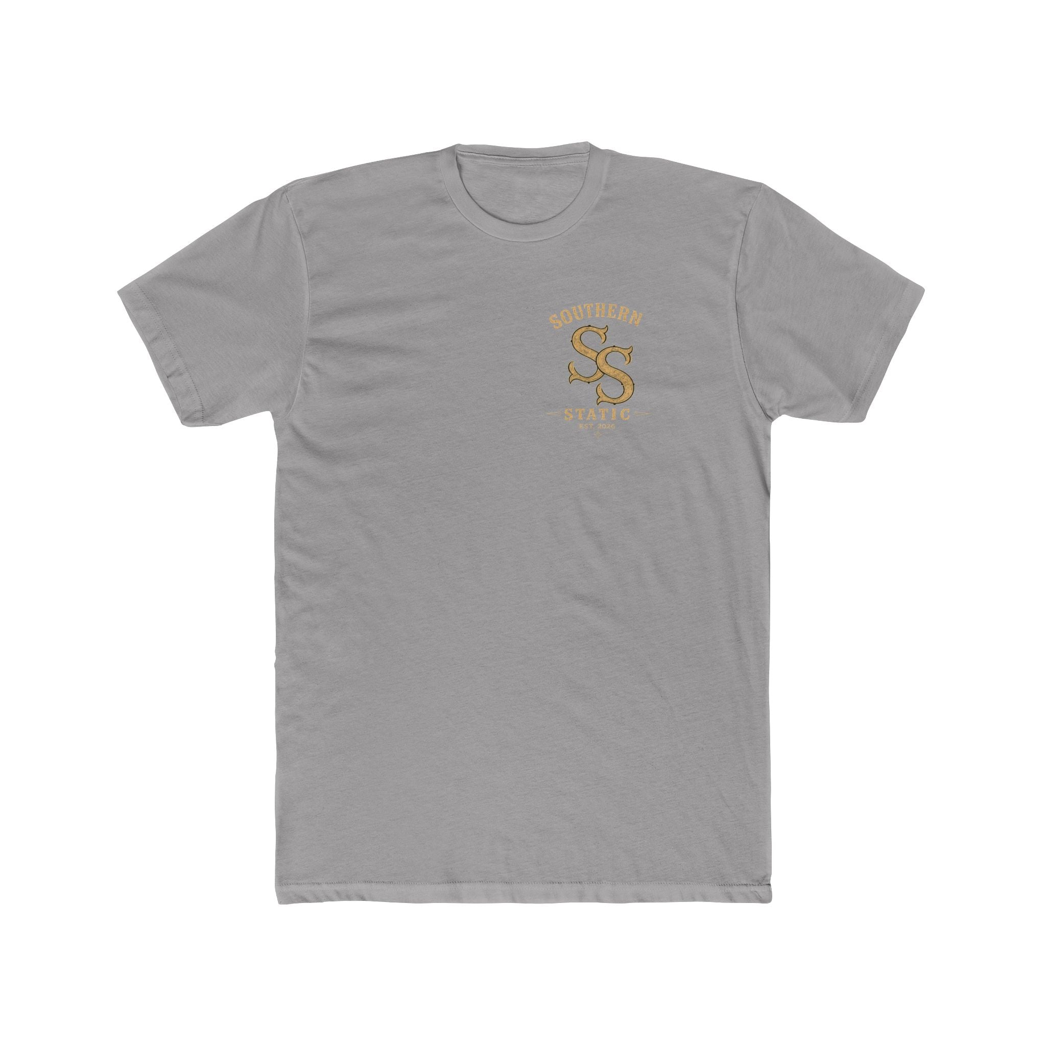 Southern Static Cabin Tee — Rustic Mountain Logo T-Shirt