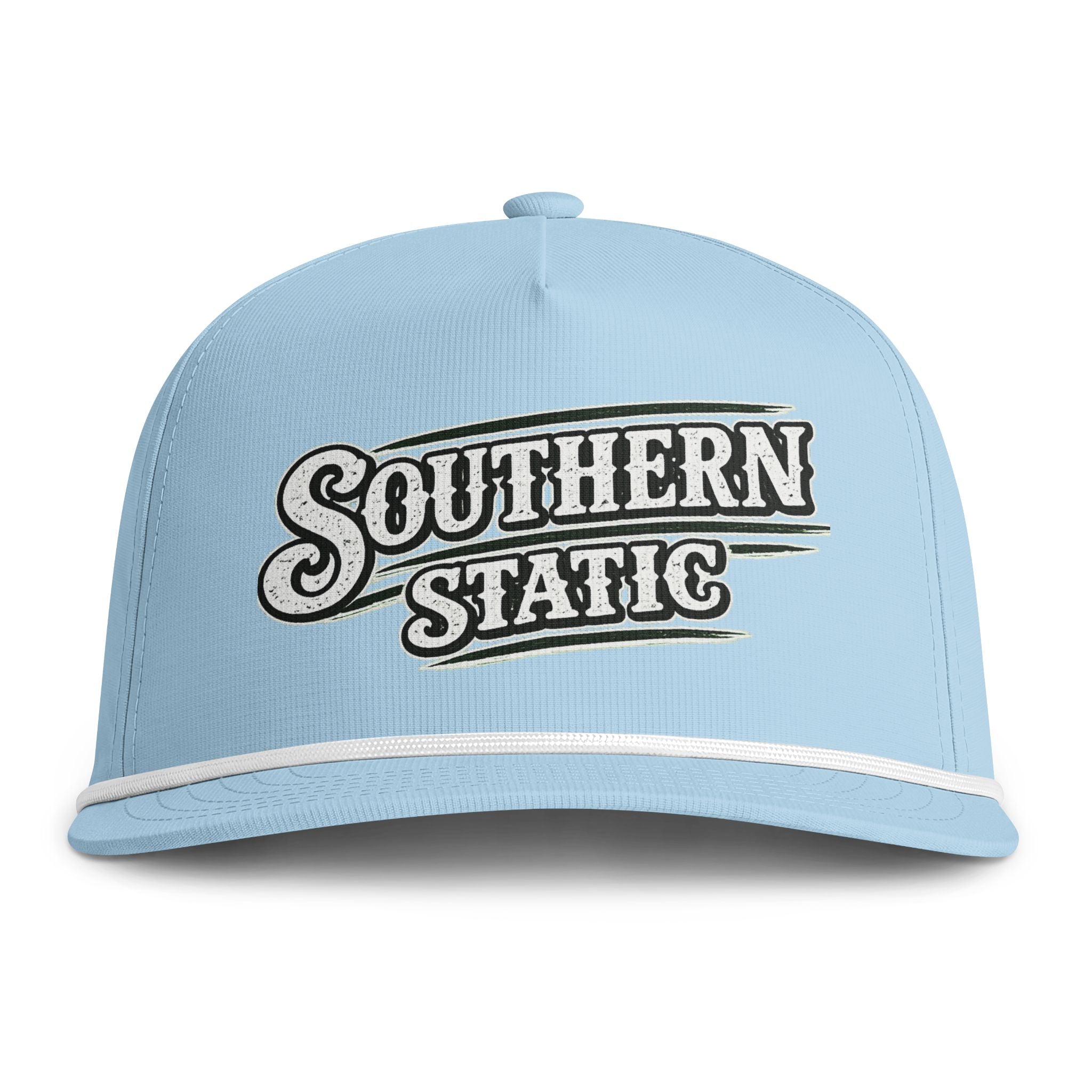 Southern Static Sunwashed Rope Cap — Vintage Retro Embroidered Baseball Hat