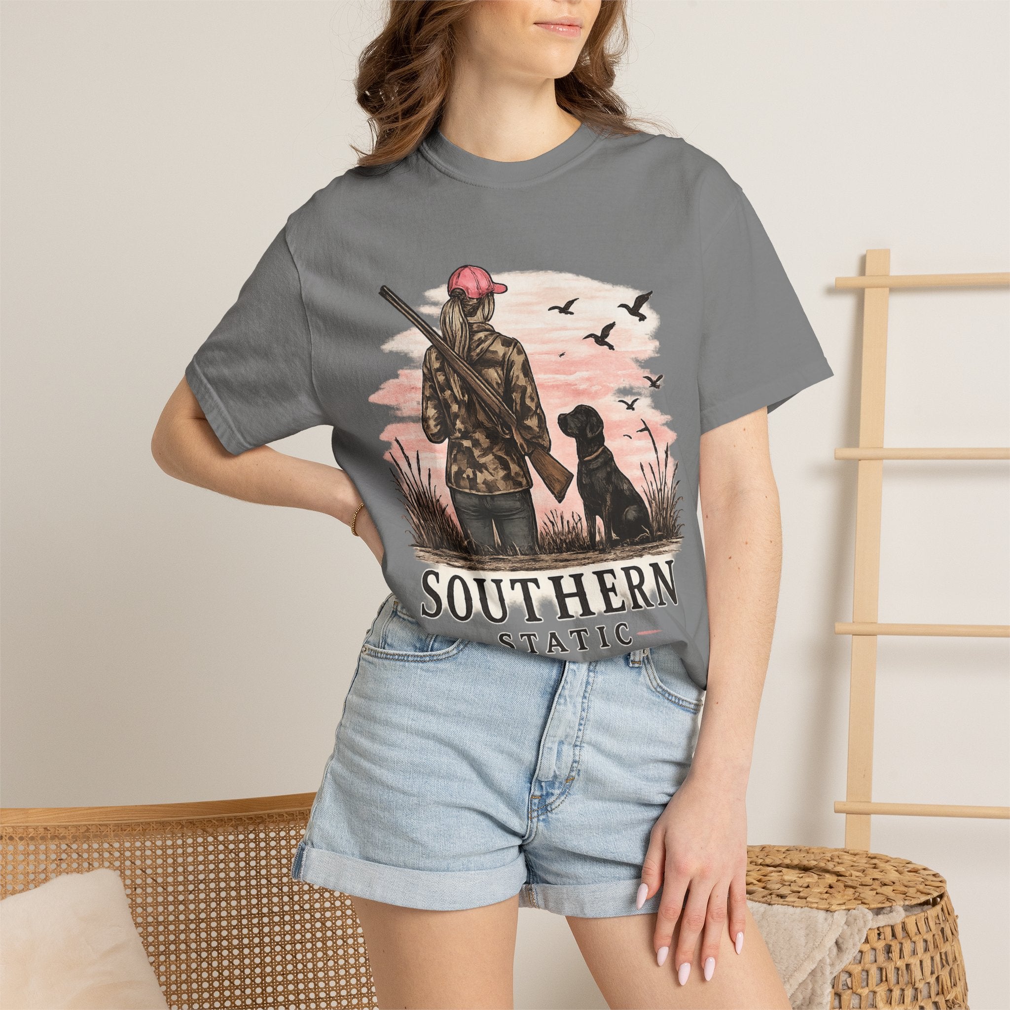 Southern Static Hunting T-Shirt — Hunter & Retriever Graphic Tee