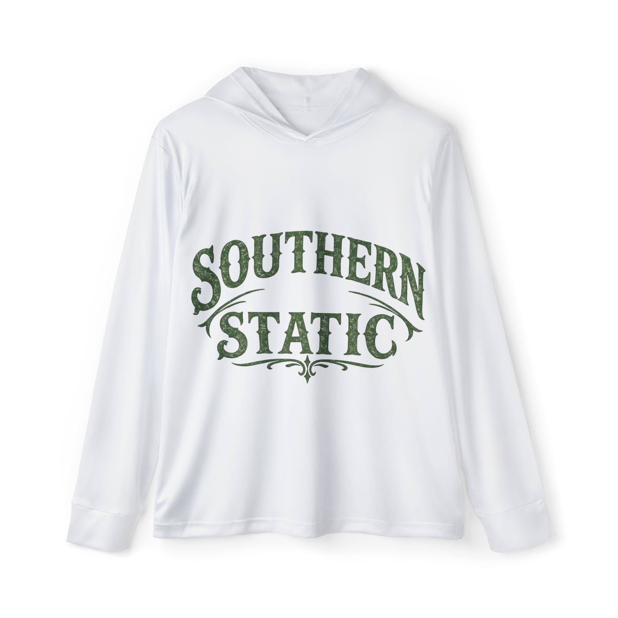 Southern Static Hoodie | Sports Warmup Pullover, Athletic Hooded Shirt
