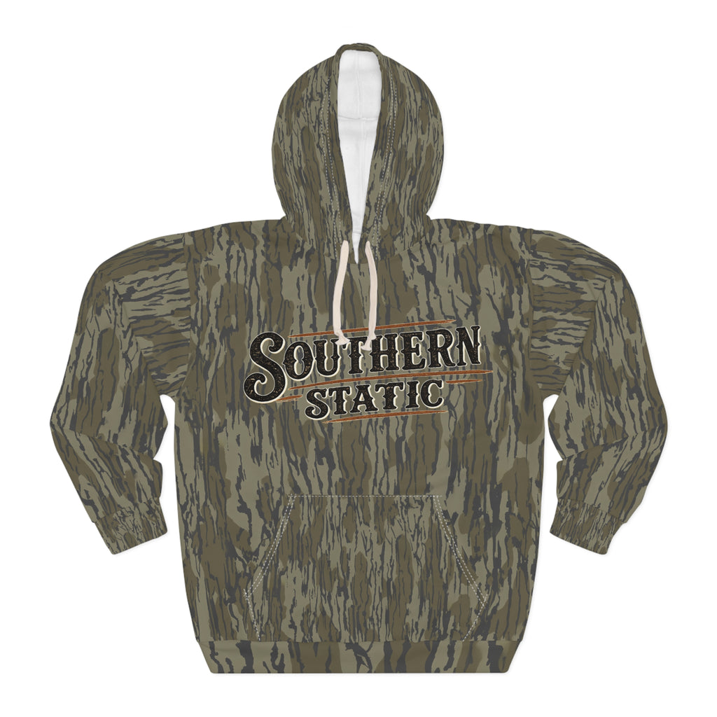 Camo "Southern Static" Hoodie — Realtree-Inspired Pullover for Outdoorsmen