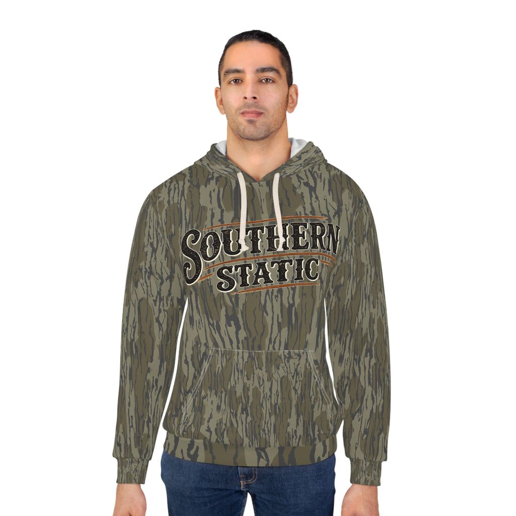 Camo "Southern Static" Hoodie — Realtree-Inspired Pullover for Outdoorsmen