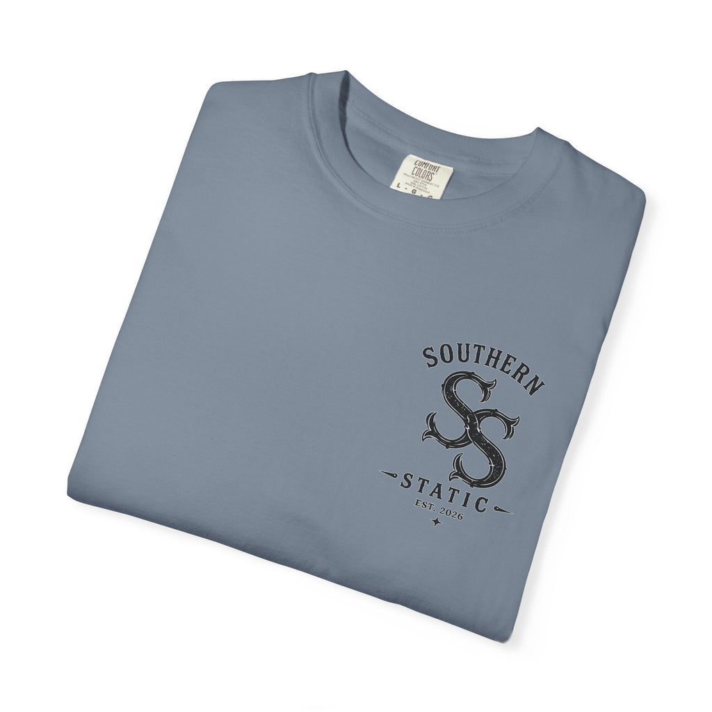 Southern Static Barn Logo T-Shirt — Rustic Farmhouse Graphic Tee
