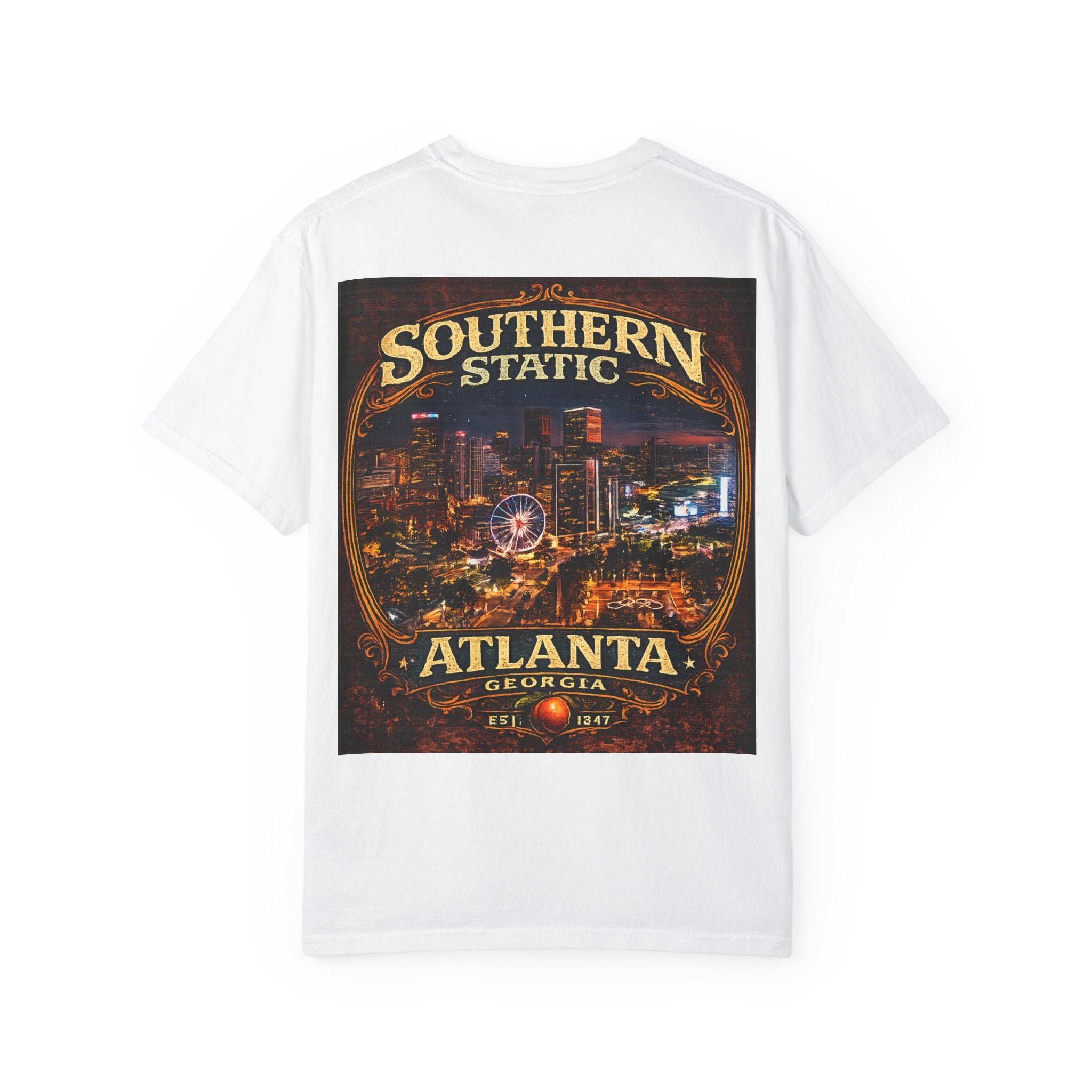 Atlanta Nightscape T-Shirt — Southern Static Vintage Cityscape Tee