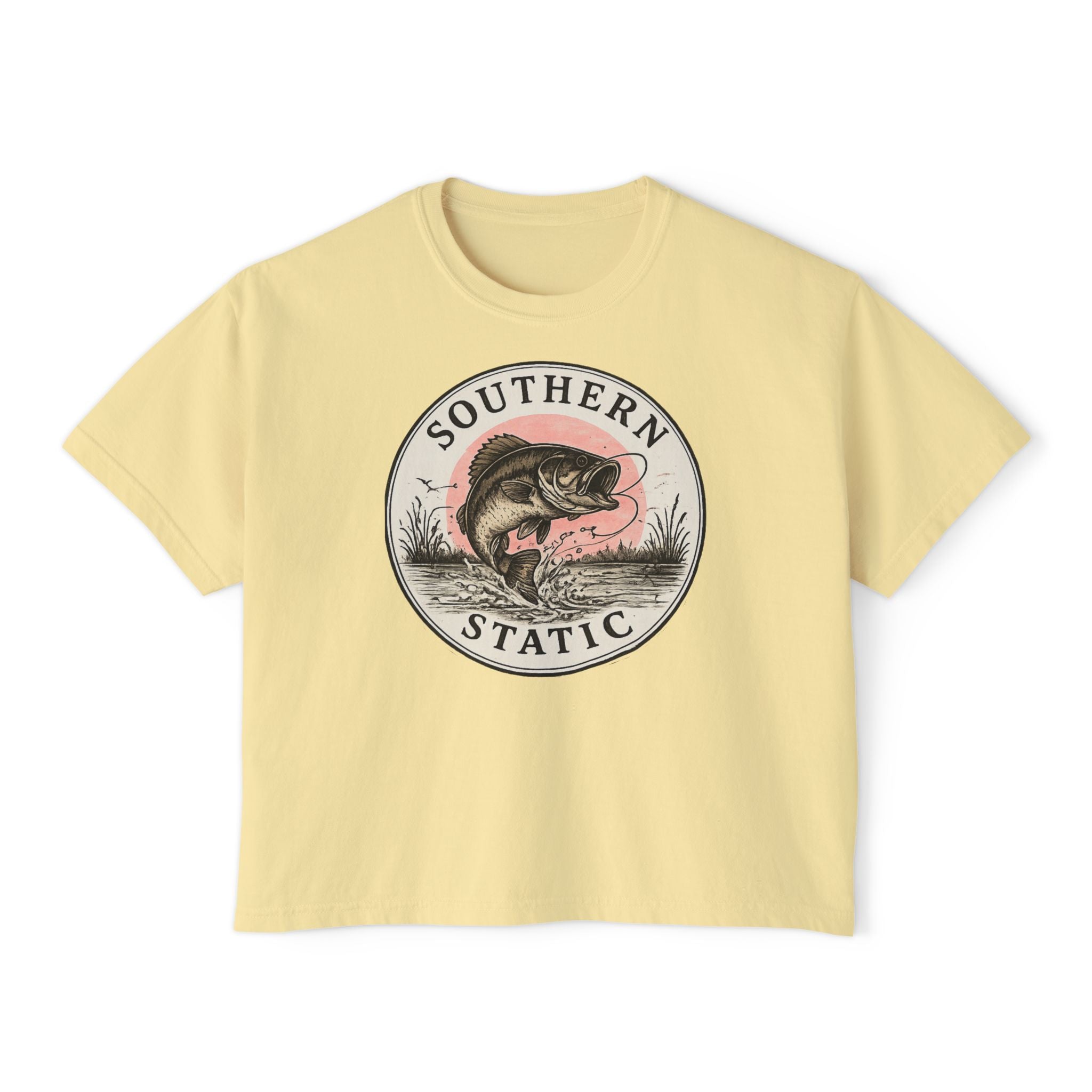 Southern Static Bass Graphic Tee - Women's Boxy T-Shirt