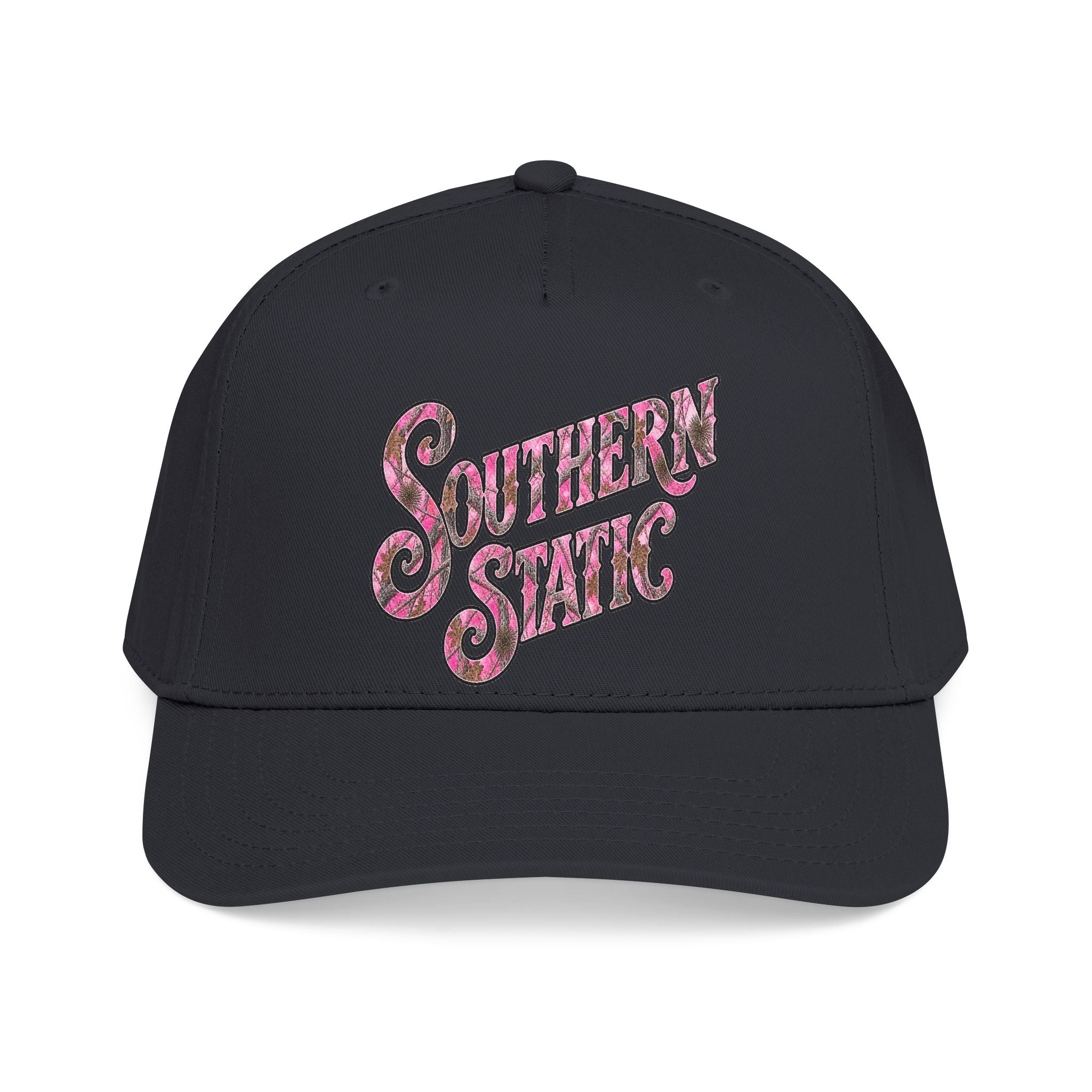 Mid Profile Baseball Cap — 'Southern State' Retro Floral Logo Hat