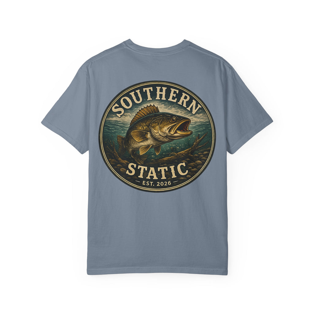 Southern Static Bass Fishing T-Shirt — Vintage Logo Tee