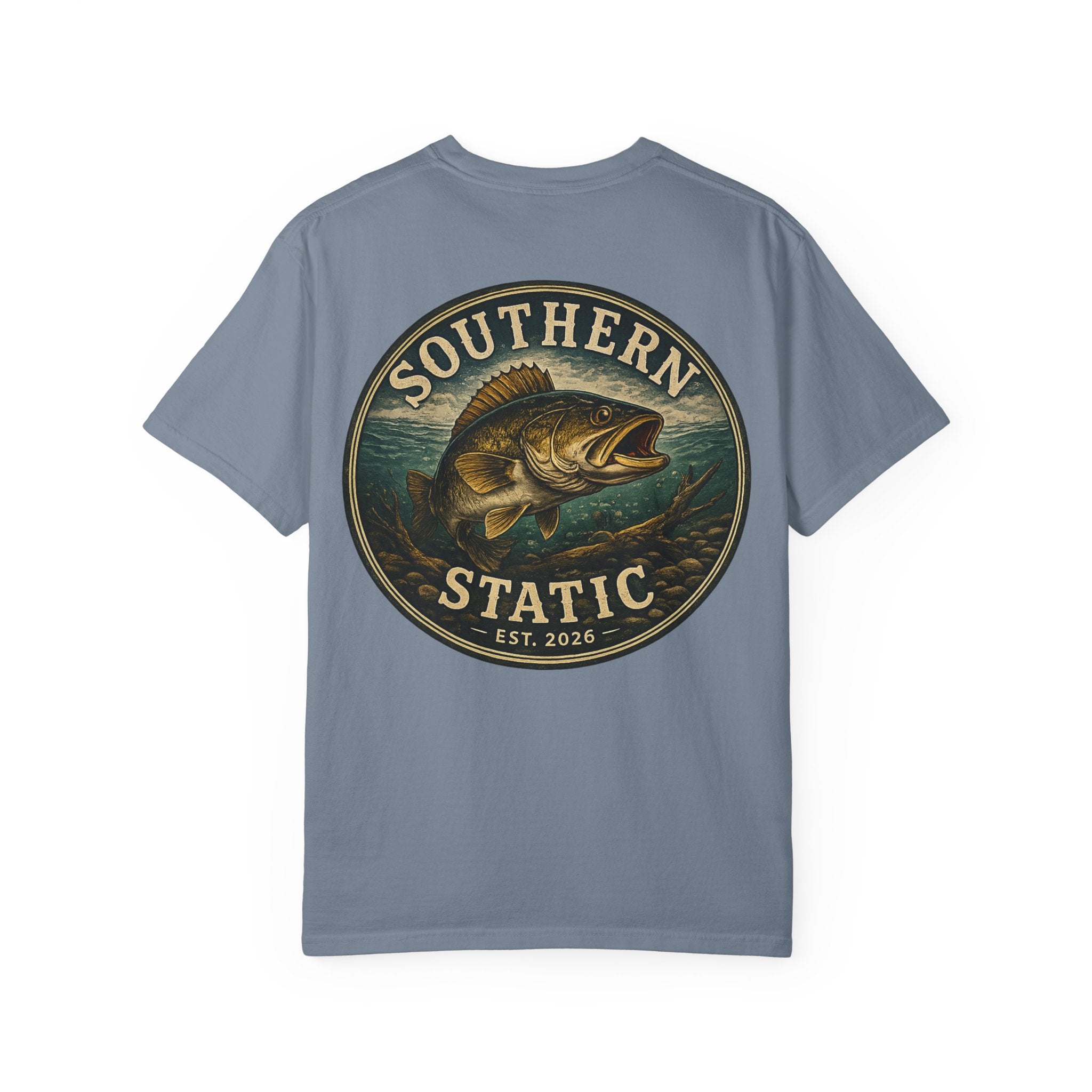 Southern Static Bass Fishing T-Shirt — Vintage Logo Tee
