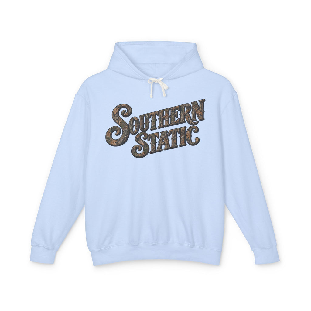 Southern Static Hoodie — Retro Distressed Band Logo Pullover