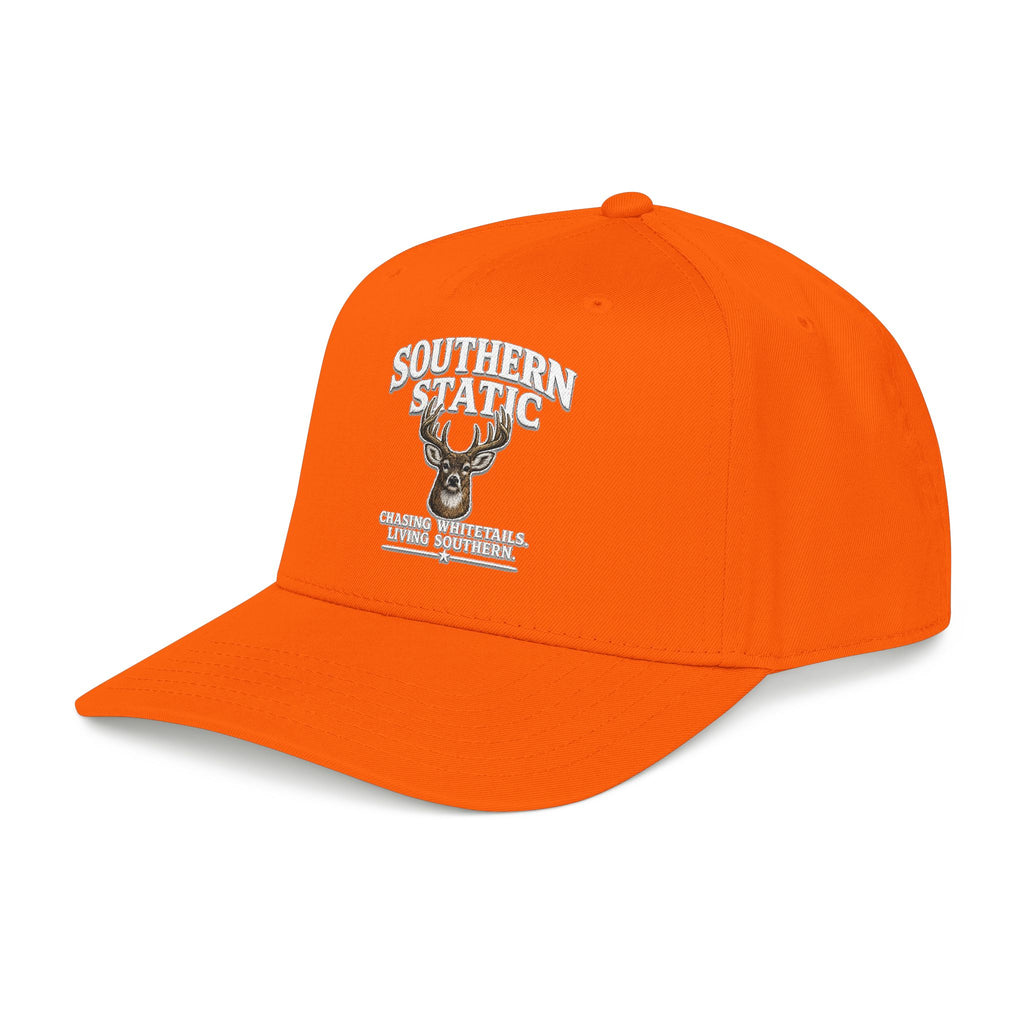 Southern Static Mid-Profile Baseball Cap — Retro Script Logo Hat