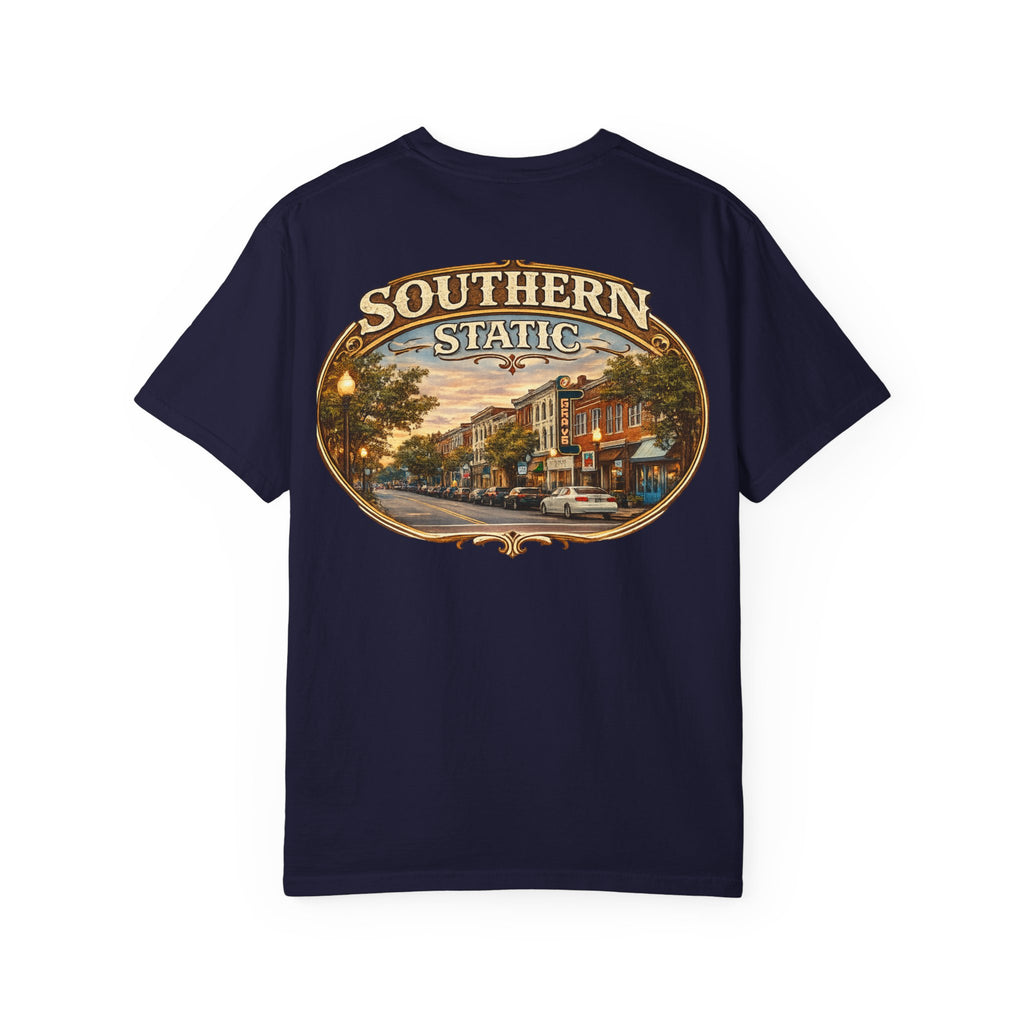 Southern Static vintage downtown street scene T-Shirt
