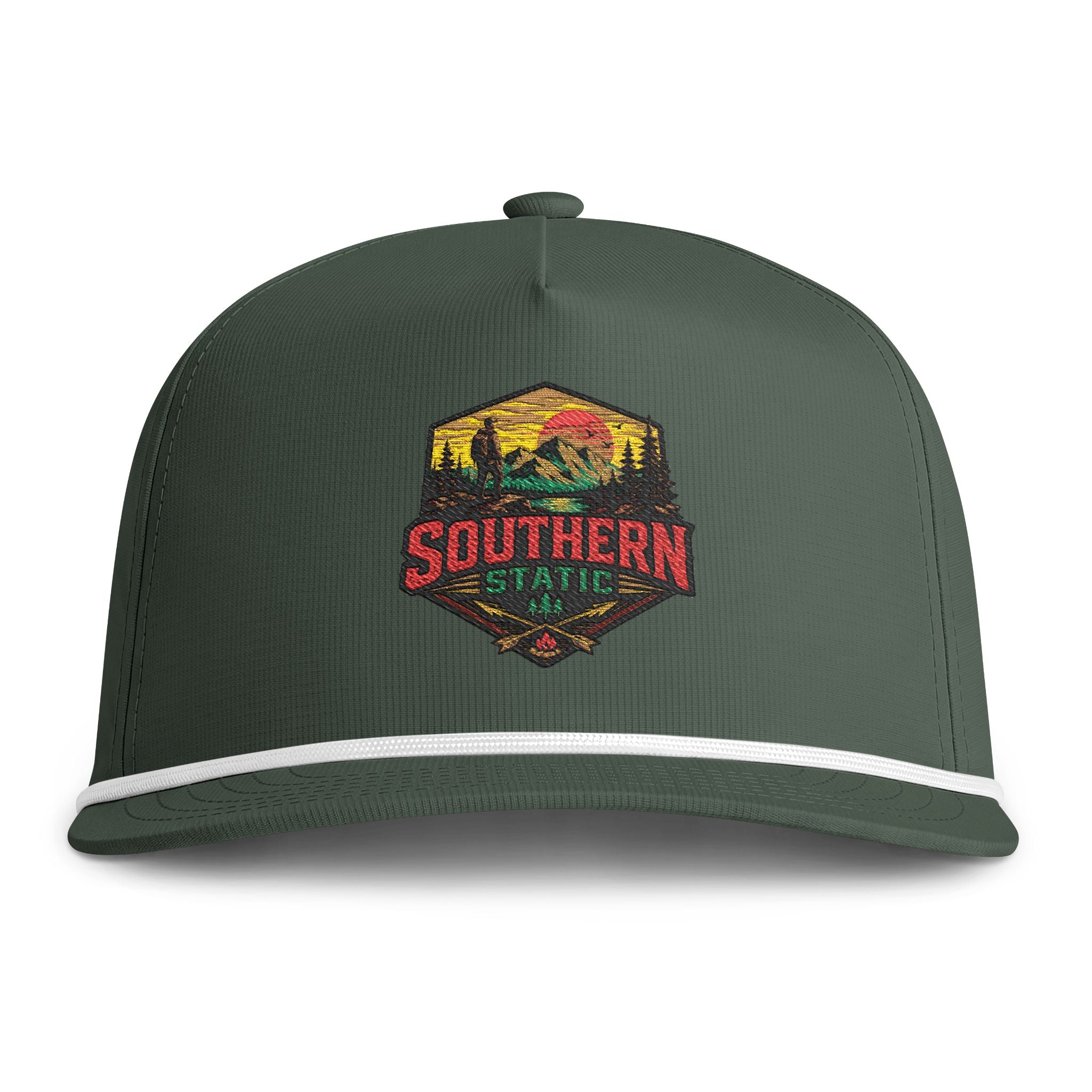 Sunwashed Rope Cap - Southern State Vintage Patch Hat