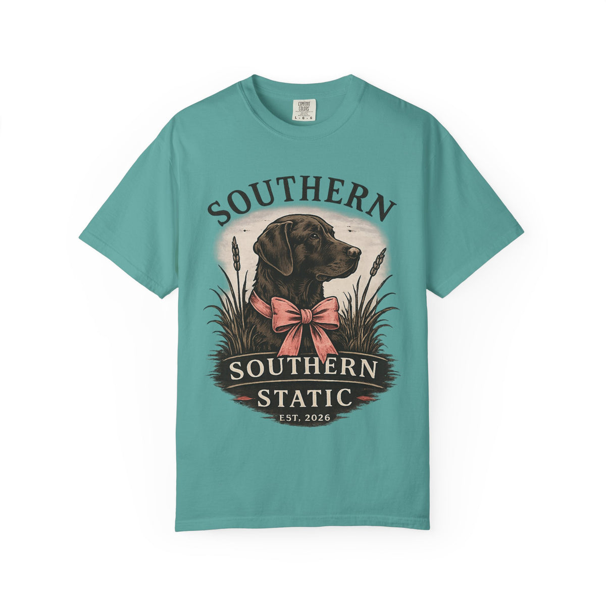 Southern Static Labrador Graphic T-Shirt — Vintage Dog Tee